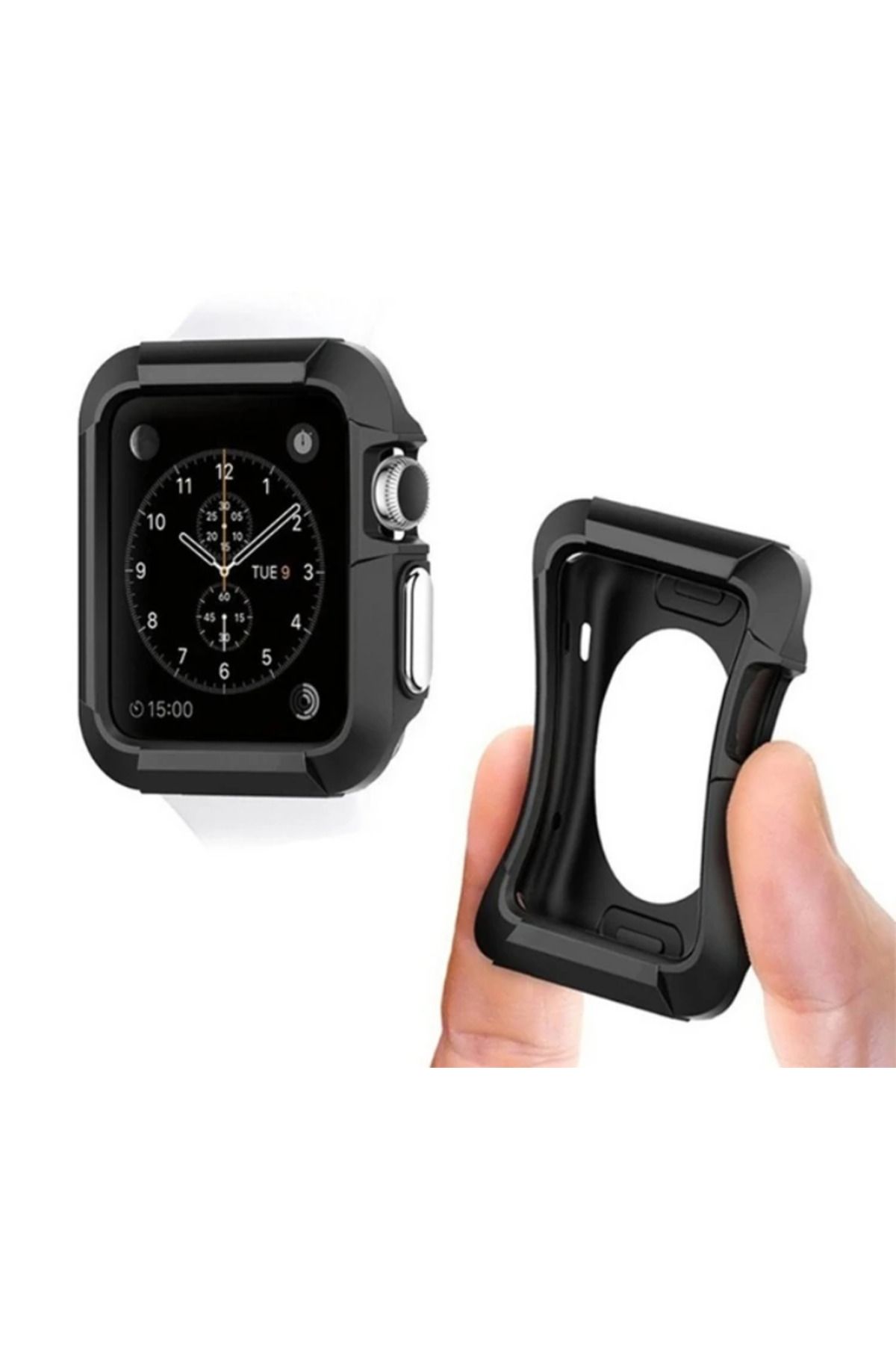 Mobil Dünyası Ally Watch Uyumlu  İçin 42MM 1-2-3 Şok Darbe Onleyici Silikon Kılıf-(5775) - DGL7979-5384