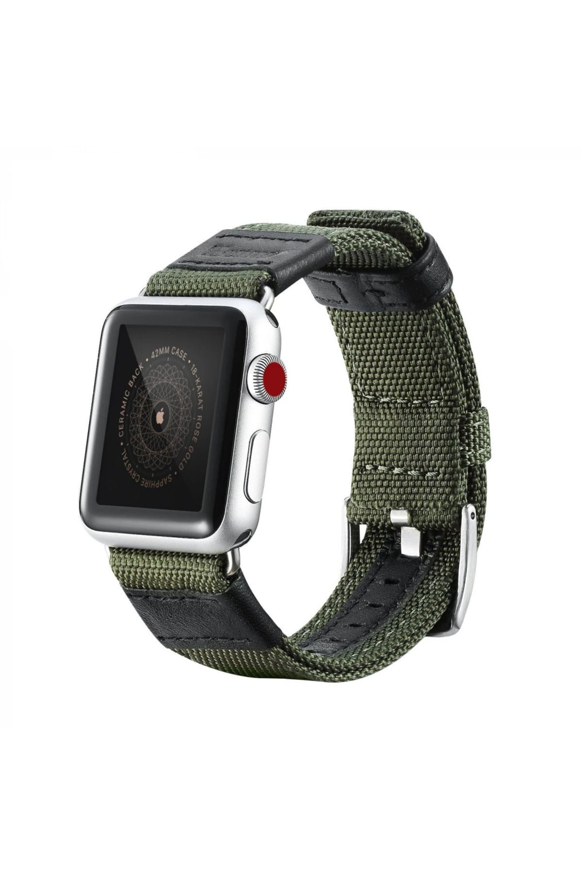 mudikonsept Ally Apple Watch 7-8 45mm 6-5-4 44mm Watch Ultra 49mm Jeep Nylon Kayış Kordon 3-2- - MDE7006-2911