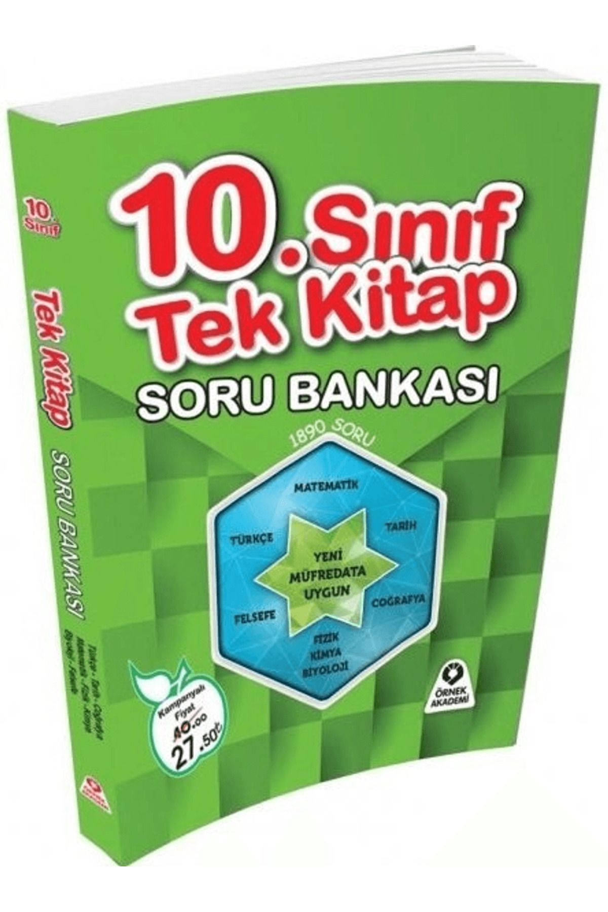 ÖRNEK AKADEMİ 10. Sınıf Tek Kitap Soru Bankası