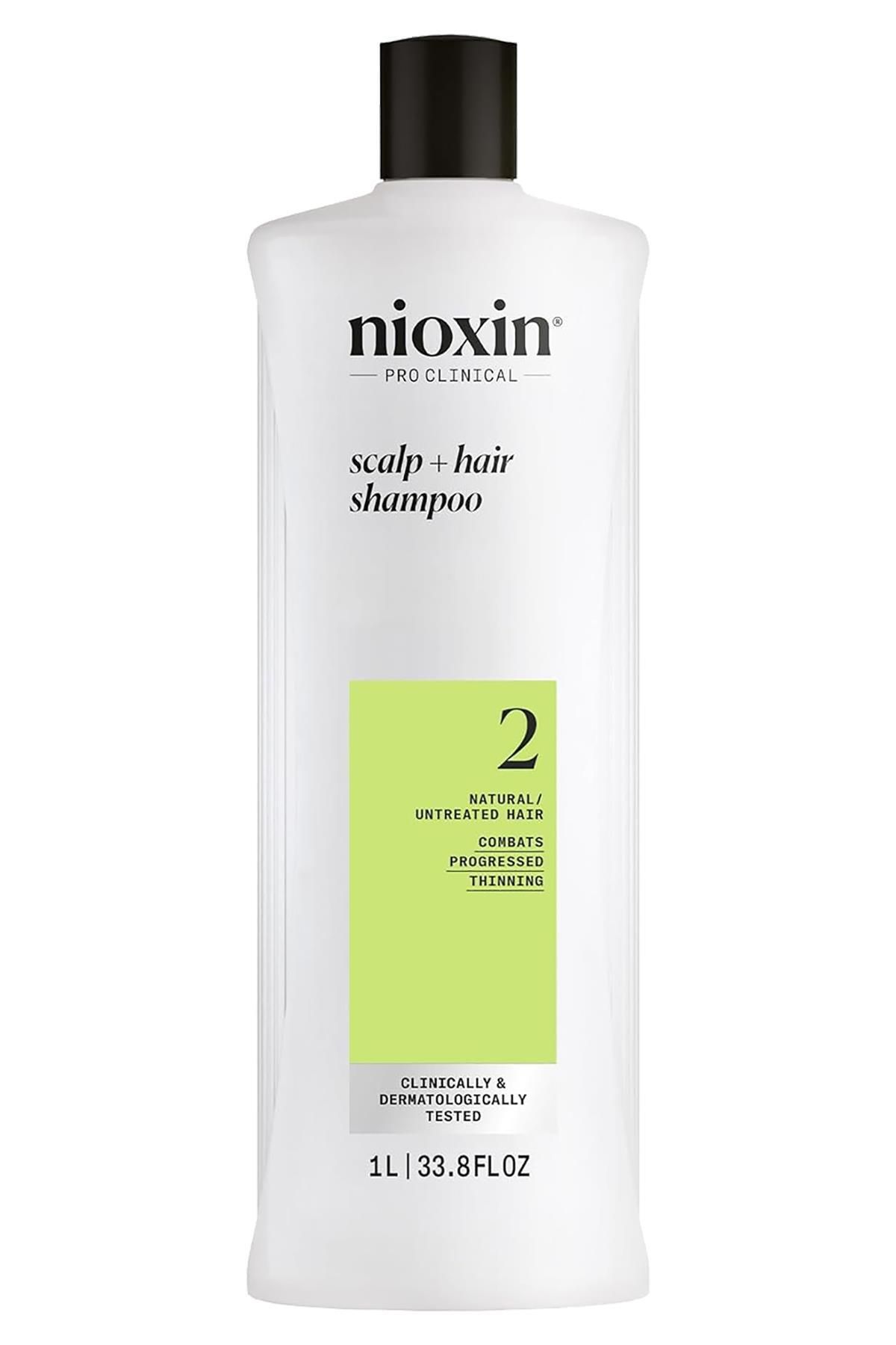 Nioxin System 2 Şampuan - İşlem Görmemiş Yoğun İnce Saçlar İçin Kalınlaştırıcı Bakım 1000ML