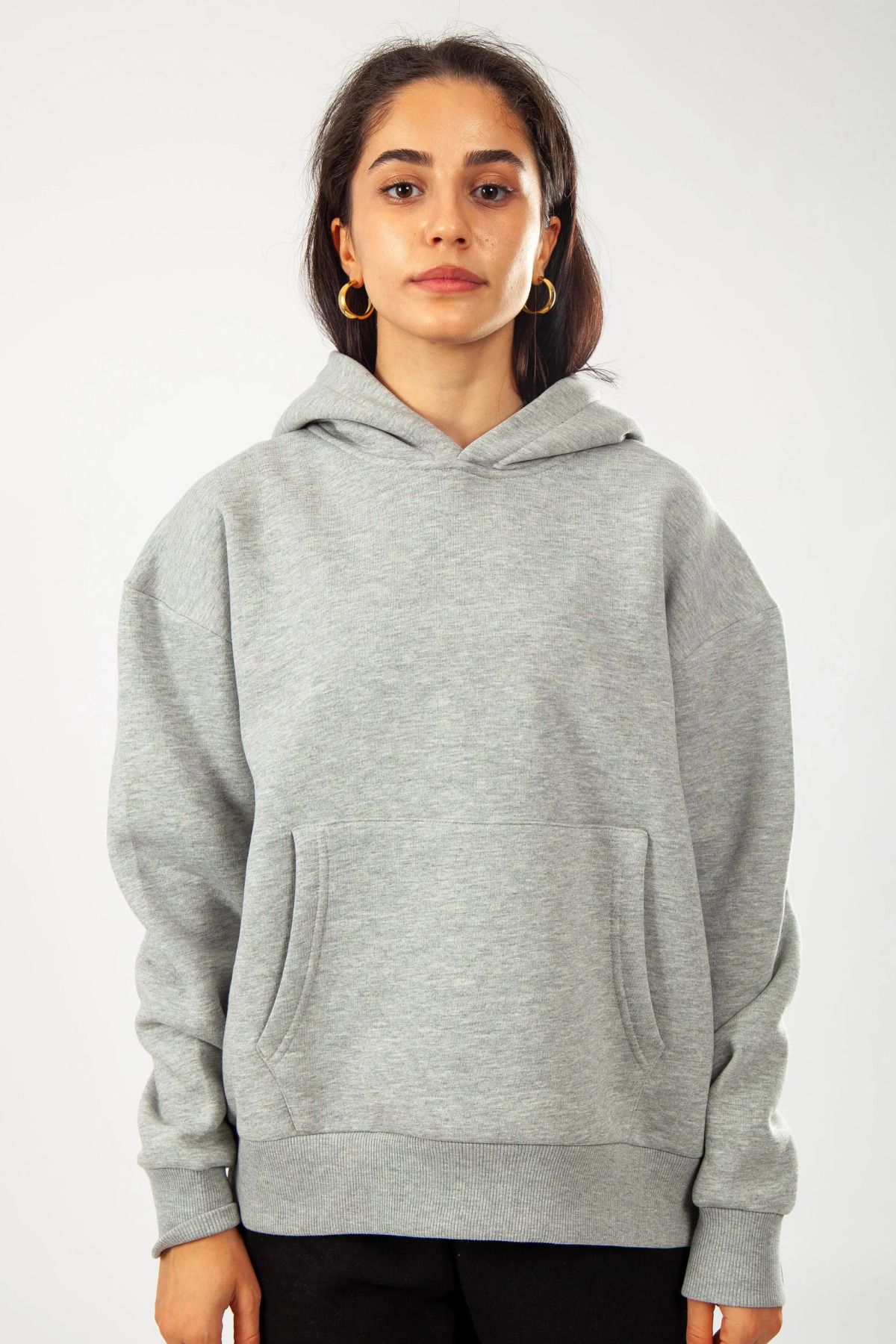 YAKAMEL Oversize Hoodie Okul Sweatshirt