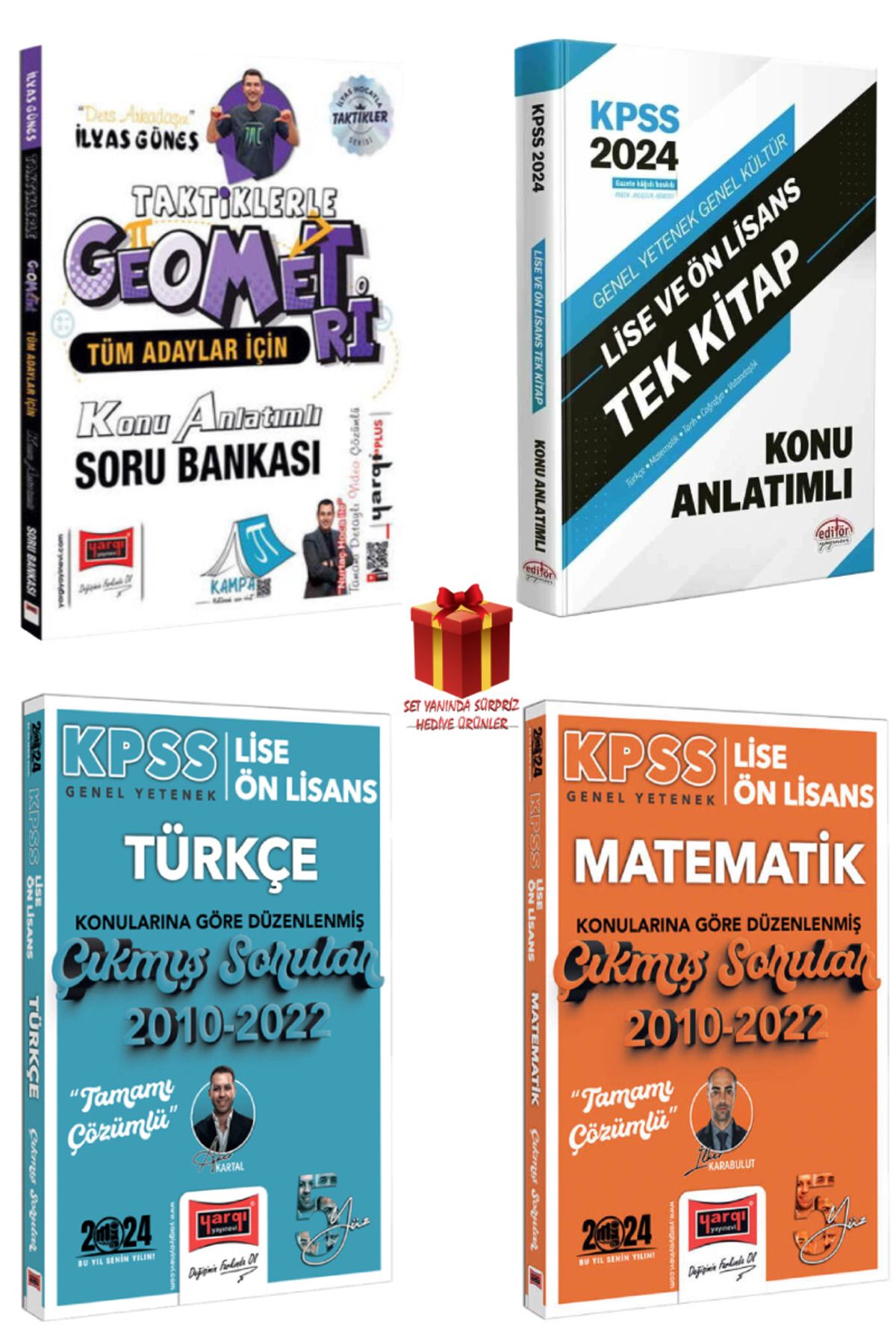Yargı Yayınları İlyas Güneş|Taktiklerle Geometri Konu Anlatımlı Soru Bankası+Konu+Türkçe-Matematik Çıkmış Sorular