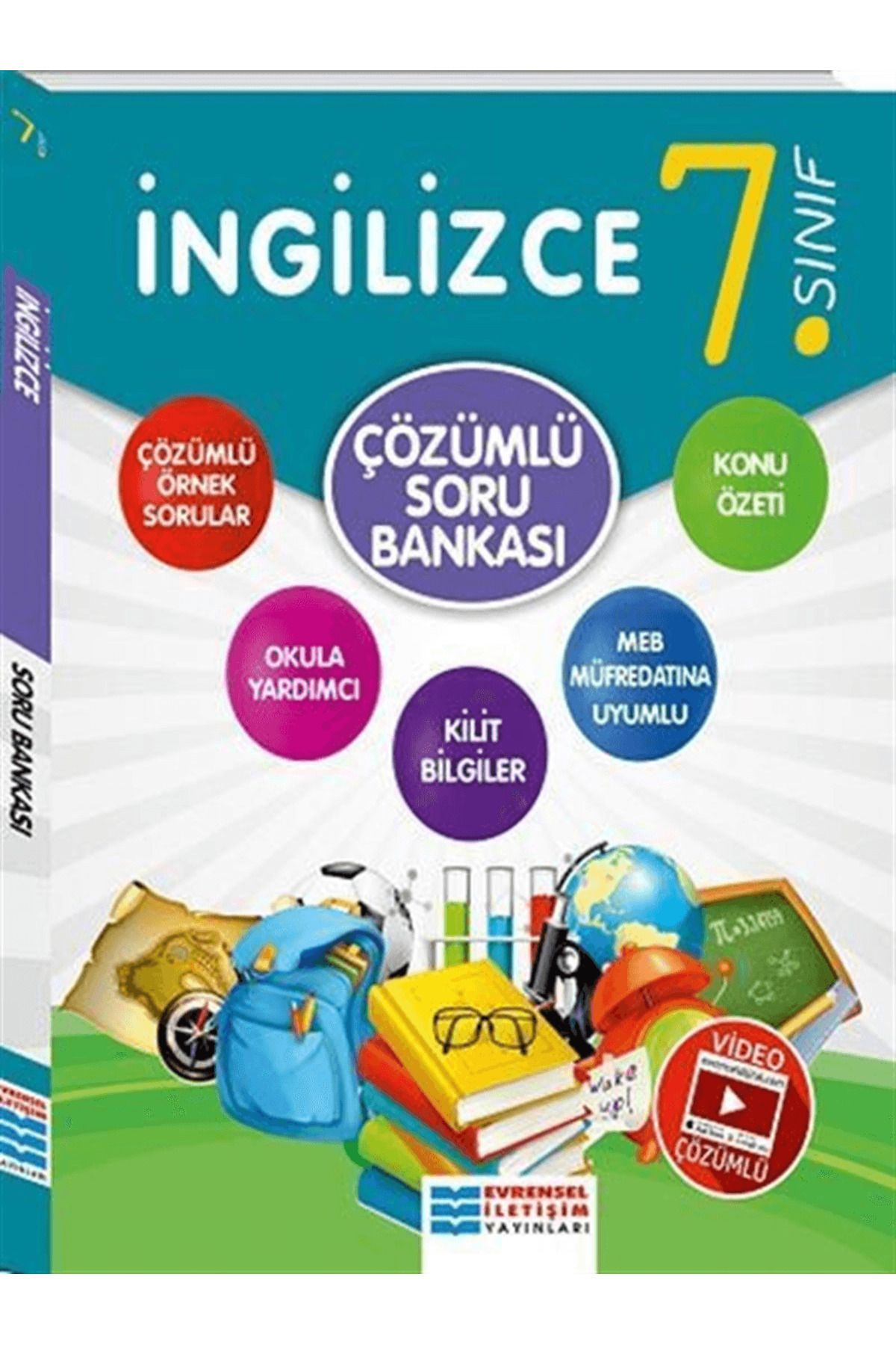 Evrensel İletişim Yayınları 7. Sınıf İngilizce Video Çözümlü Soru Bankası