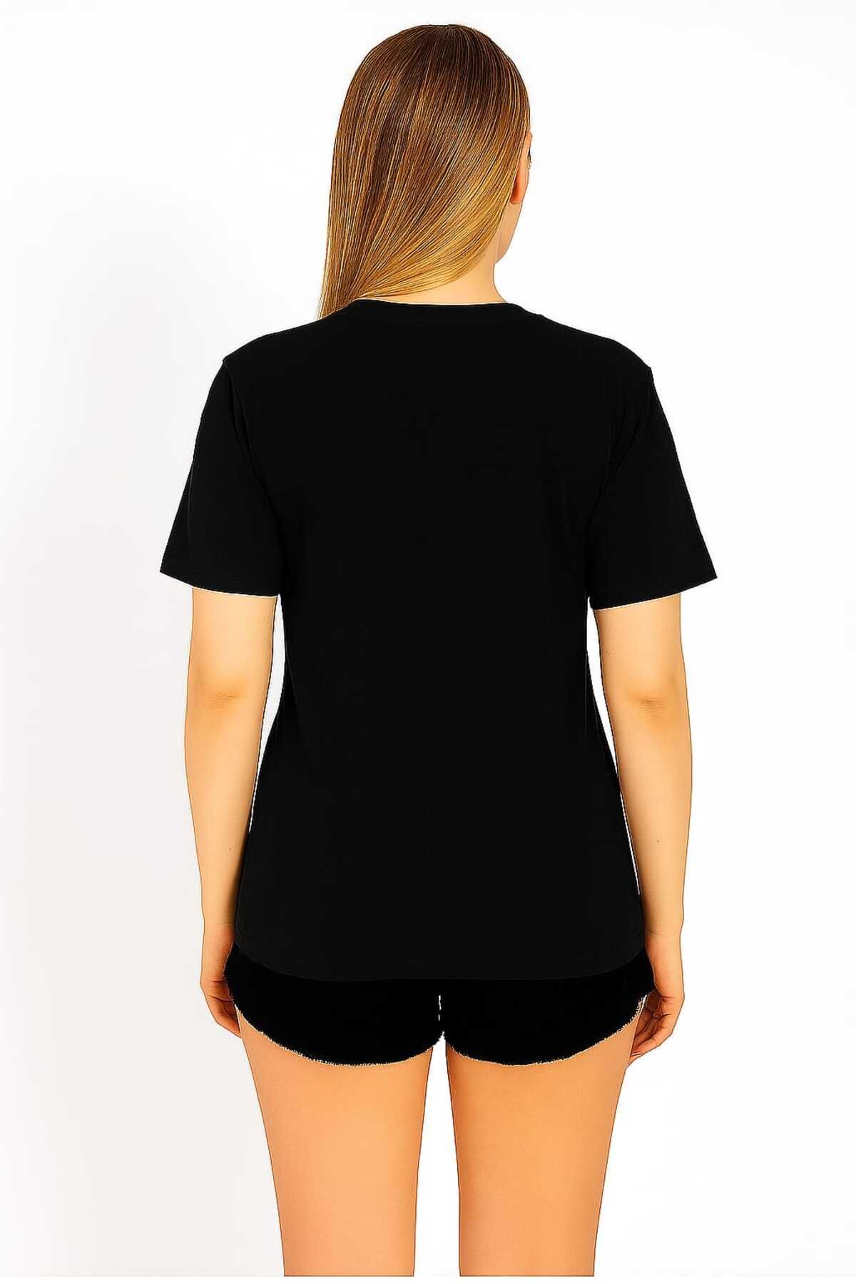 ZambakModa bisiklet yaka regular fit normal kesim baskısız basic tişört nefes alabilen %100 pamuk