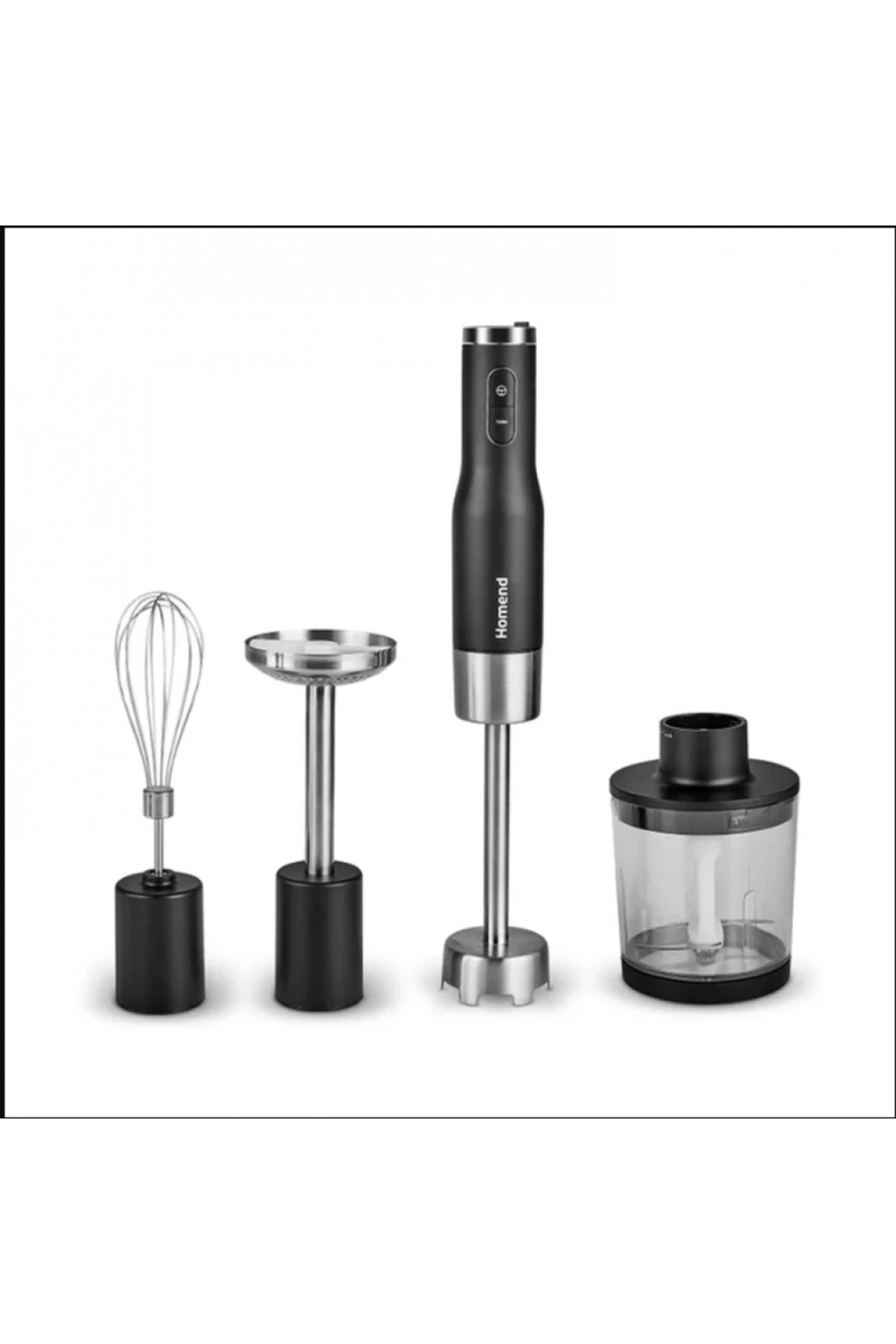 Homend Artfood 1925h Stabmixer-Set Schwarz