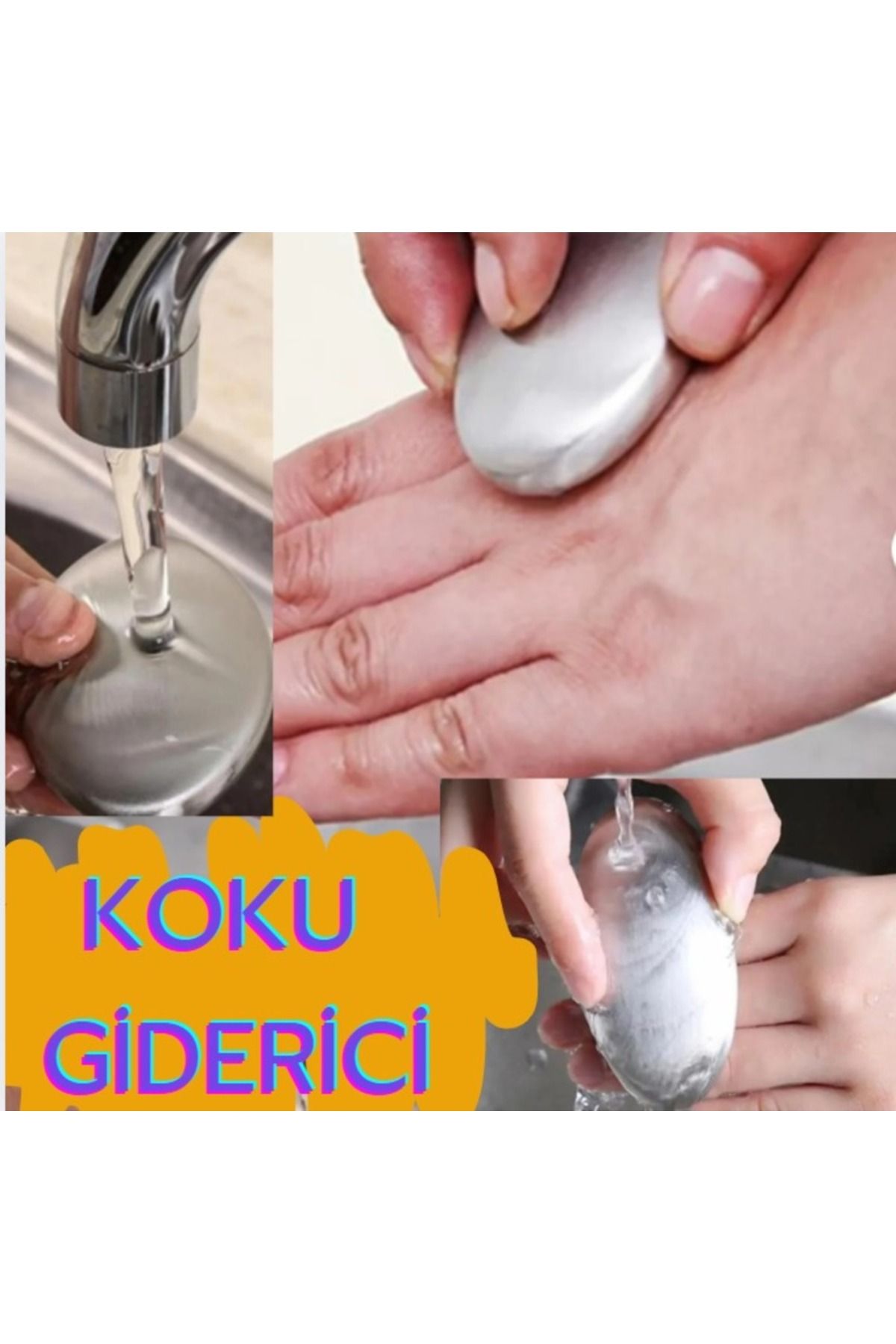 ViATOM Koku Giderici Paslanmaz Çelik Sabun Metal Sabun