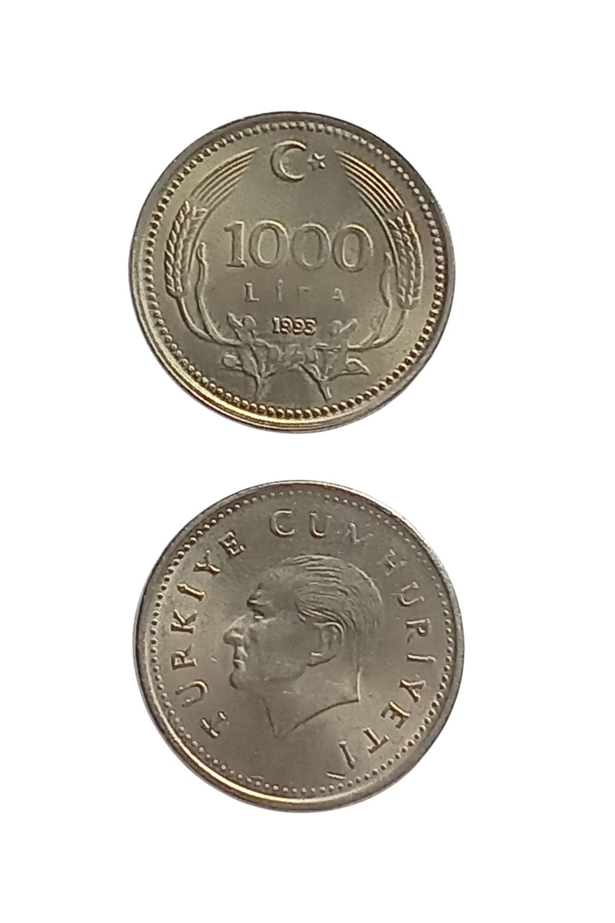 Yediotuz 1000 Türk Lirası 1993 Koleksiyon Madeni Para Koleksiyon Başlangıç Setleri Antika Darpane