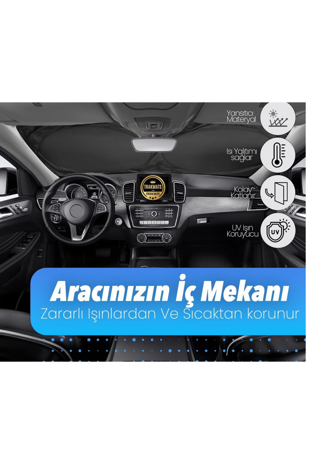 TRAKMATS-Citroen Jumpy Spacetourer 2021-2022-2023-2024-2025 Round Auto Sunshade Uv 6