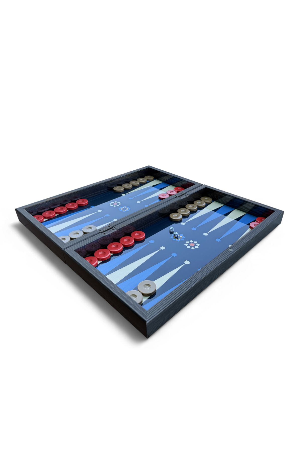 Biggdesign-Star Backgammon |   Anti-Scratch Floor, Magnetic Mdf Case, 2 Layers of Varnish Polished 4