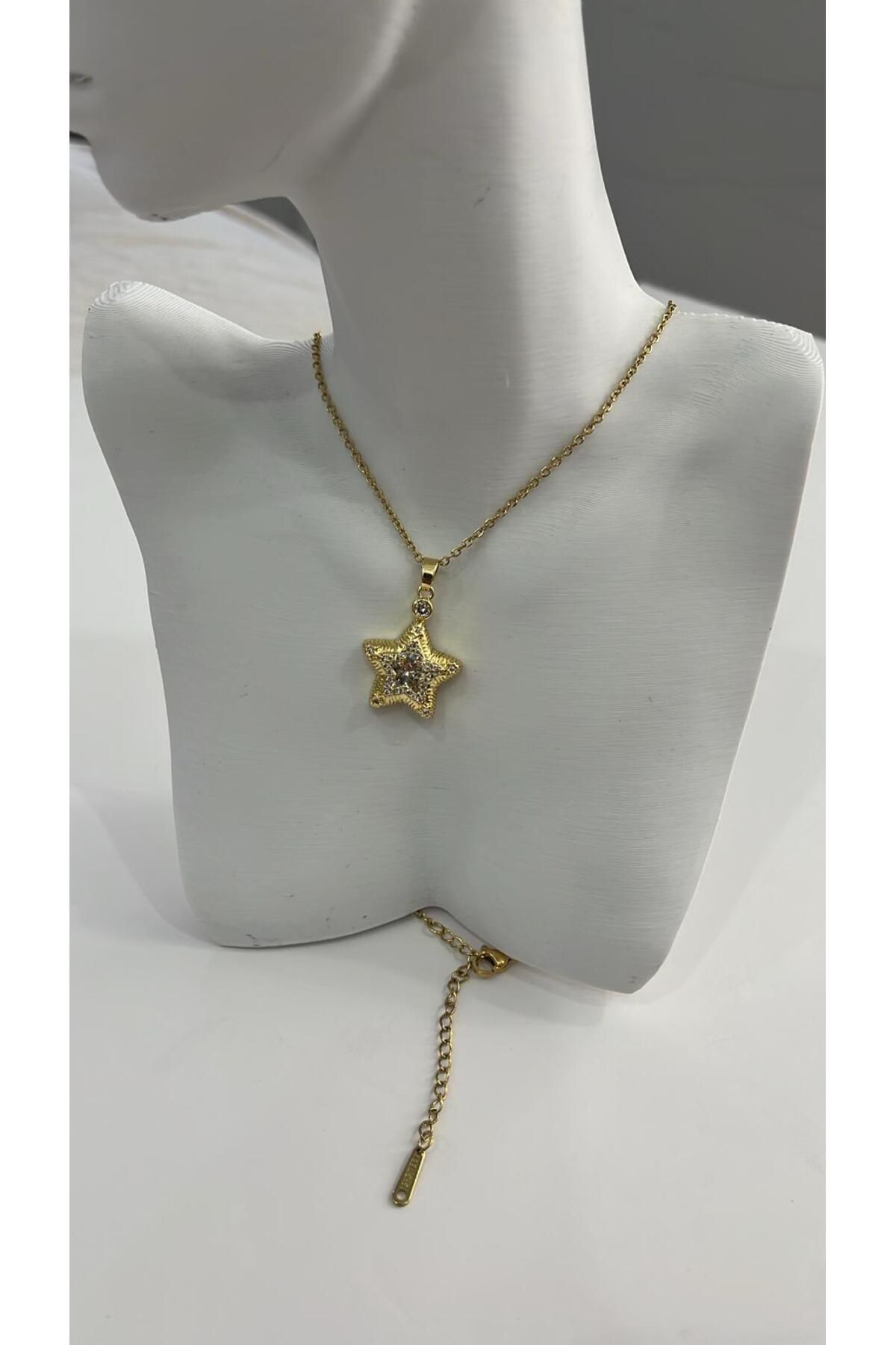 MirasAtelier Kalın Taşlı Yıldız Model