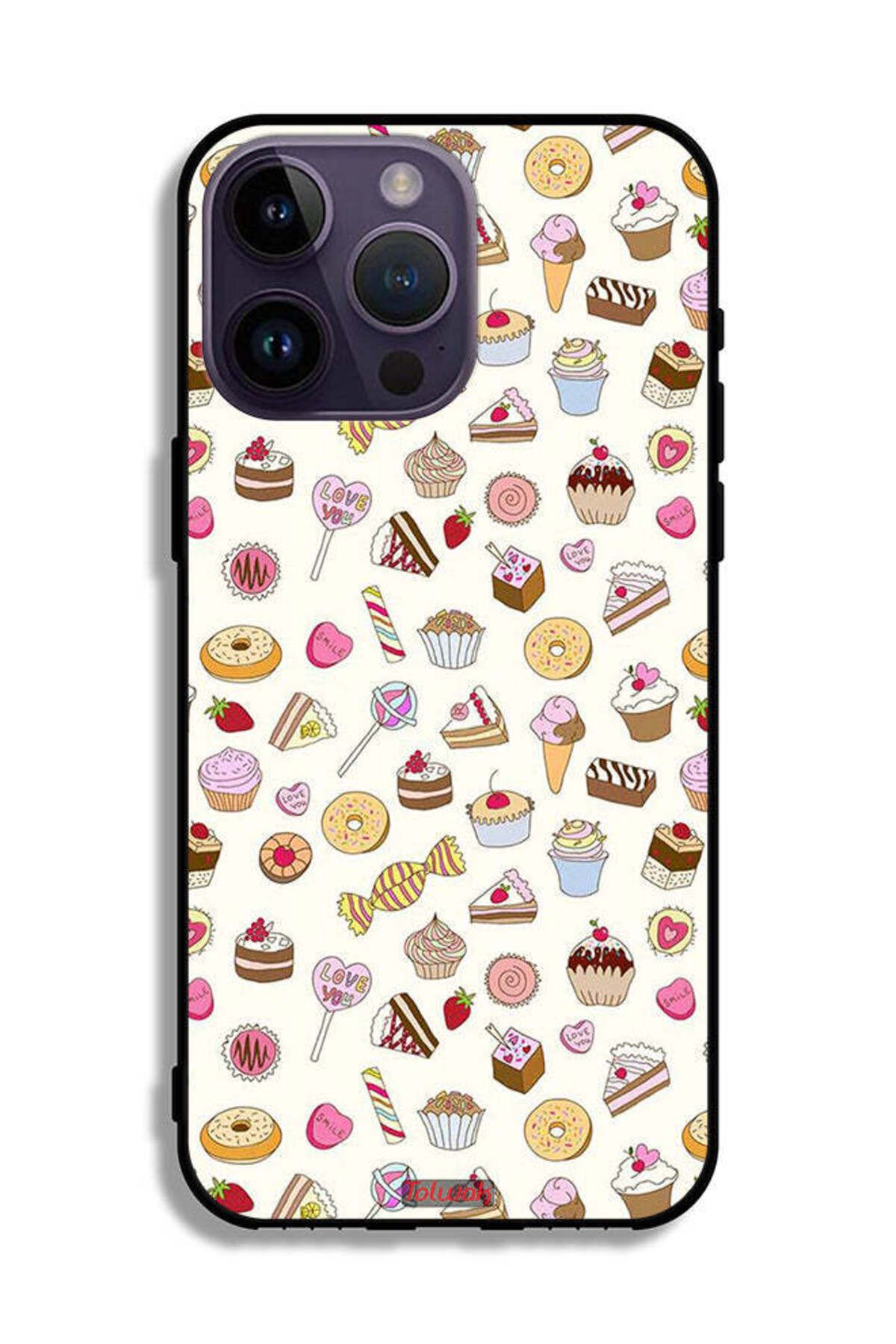 Tolwak-Apple iPhone 14 Pro Max Protective Case Pattern Of Favorite Items 2