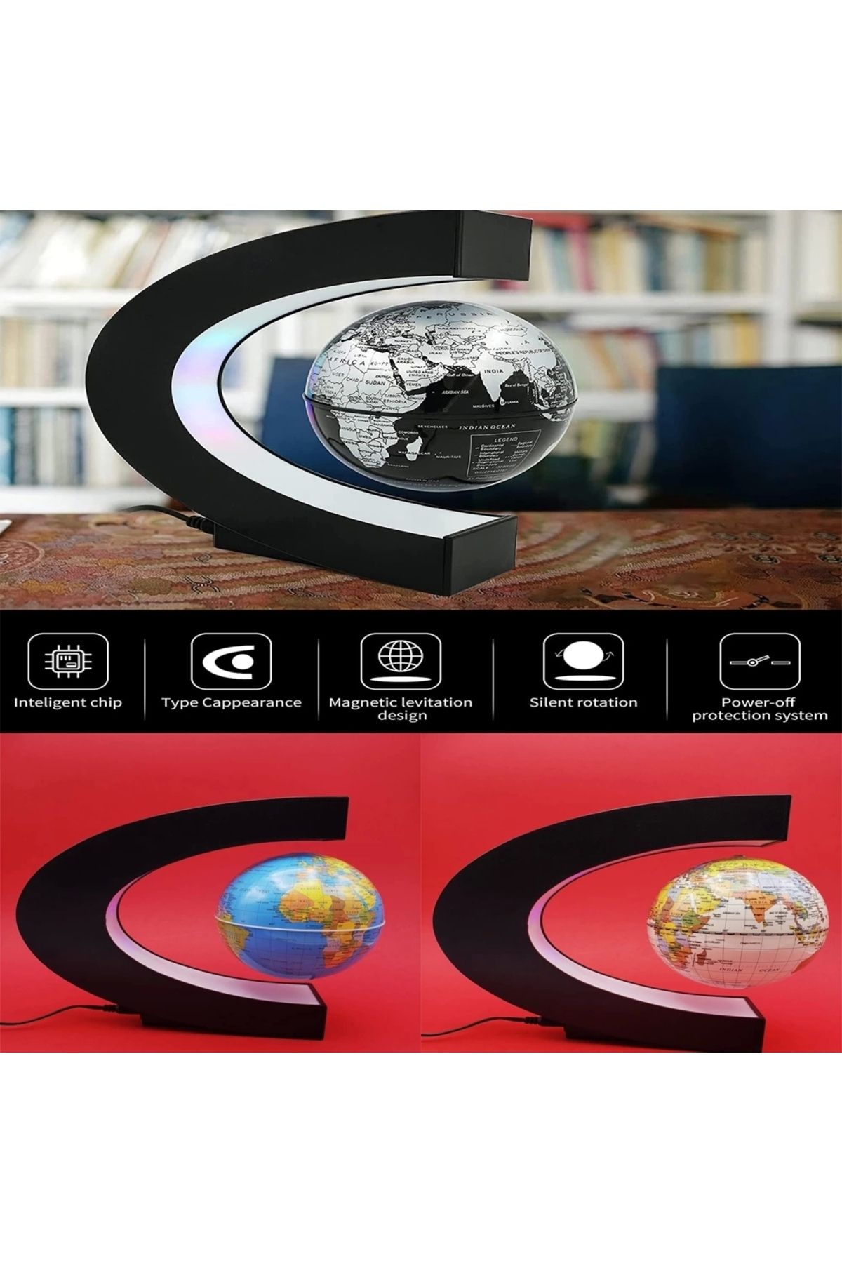 shop Elips Işikli Manyetik Dünya