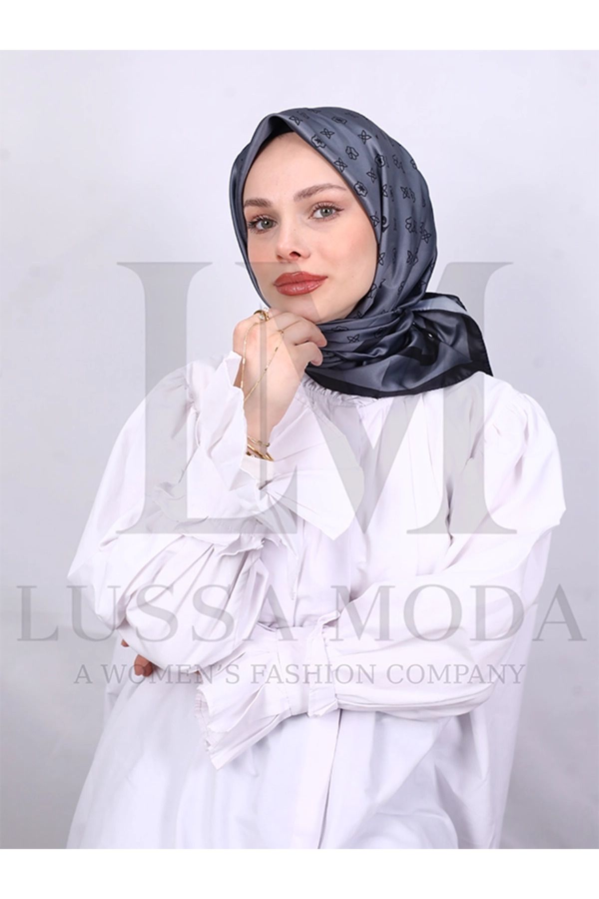 LUSSAMODA Pc Desen İthal Twi̇ll Eşarp