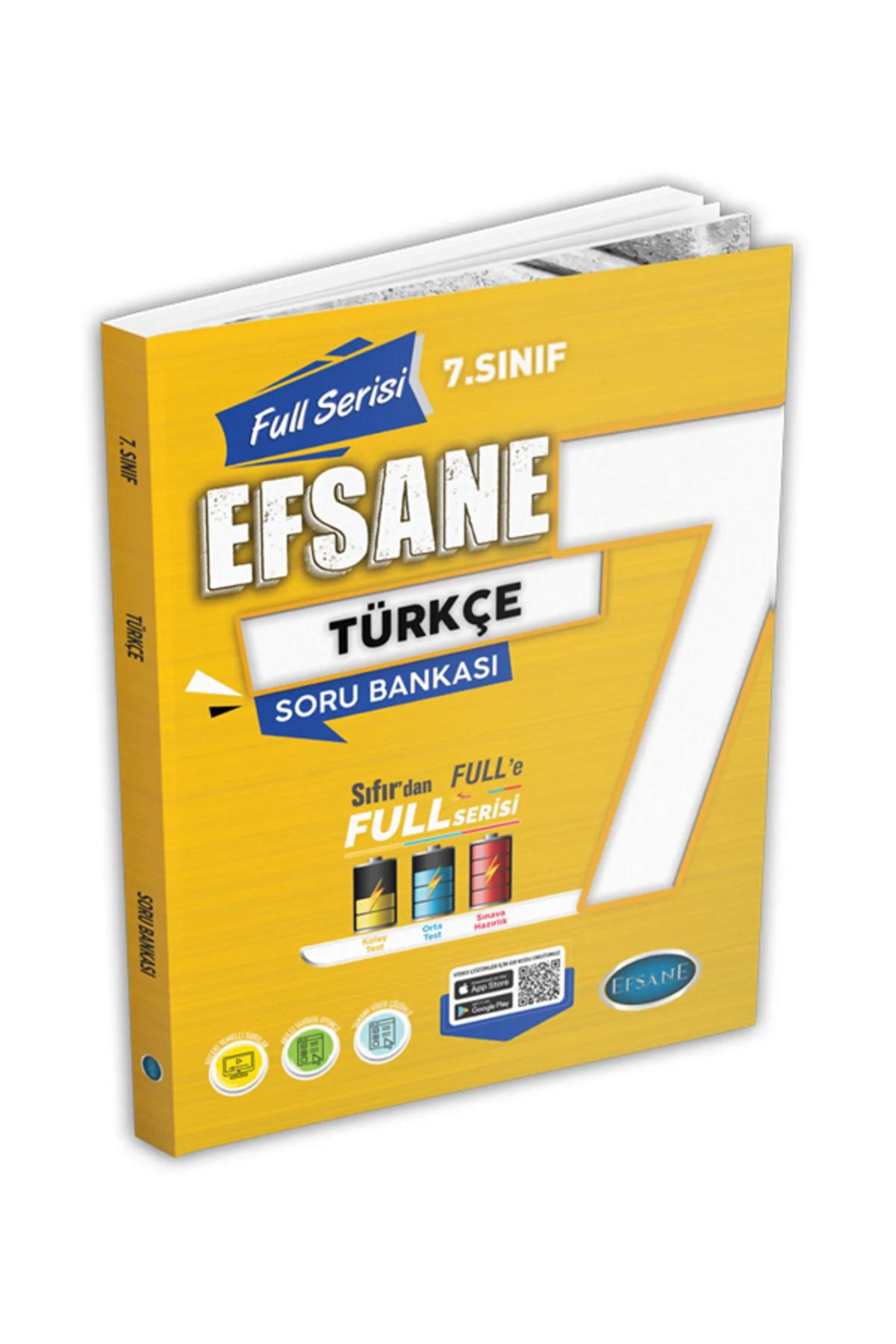 Evrensel İletişim Yayınları 7.Sınıf Efsane FULL Serisi Türkçe Soru Bankası / Sıfır'dan Full'e / Video Çözümlü