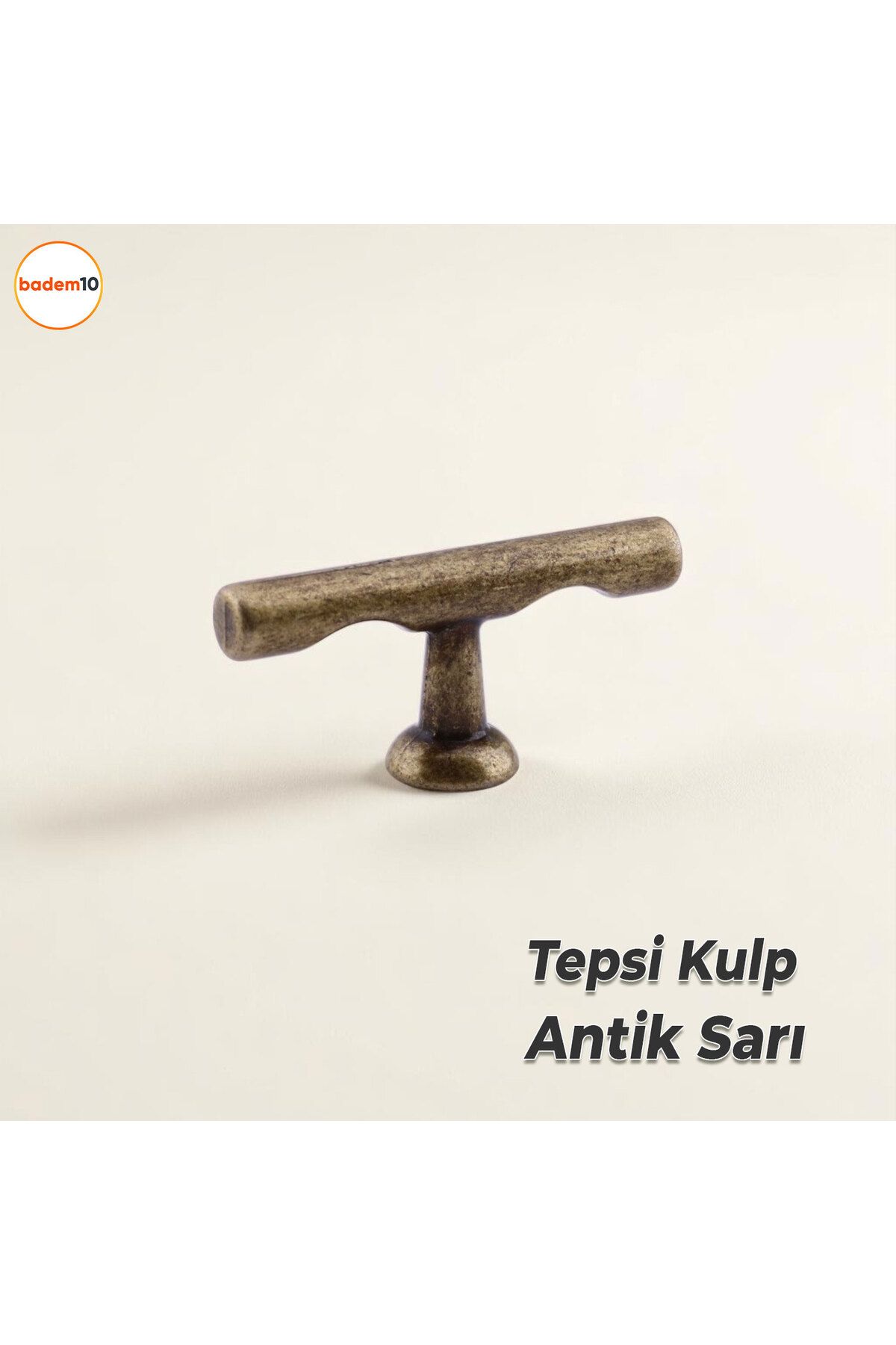 Badem10 Tepsi Eskitme Antik Sarı Metal Kulp Düğme Mobilya Çekmece Mutfak Dolabı Dolap Modern Kapak Kulpları
