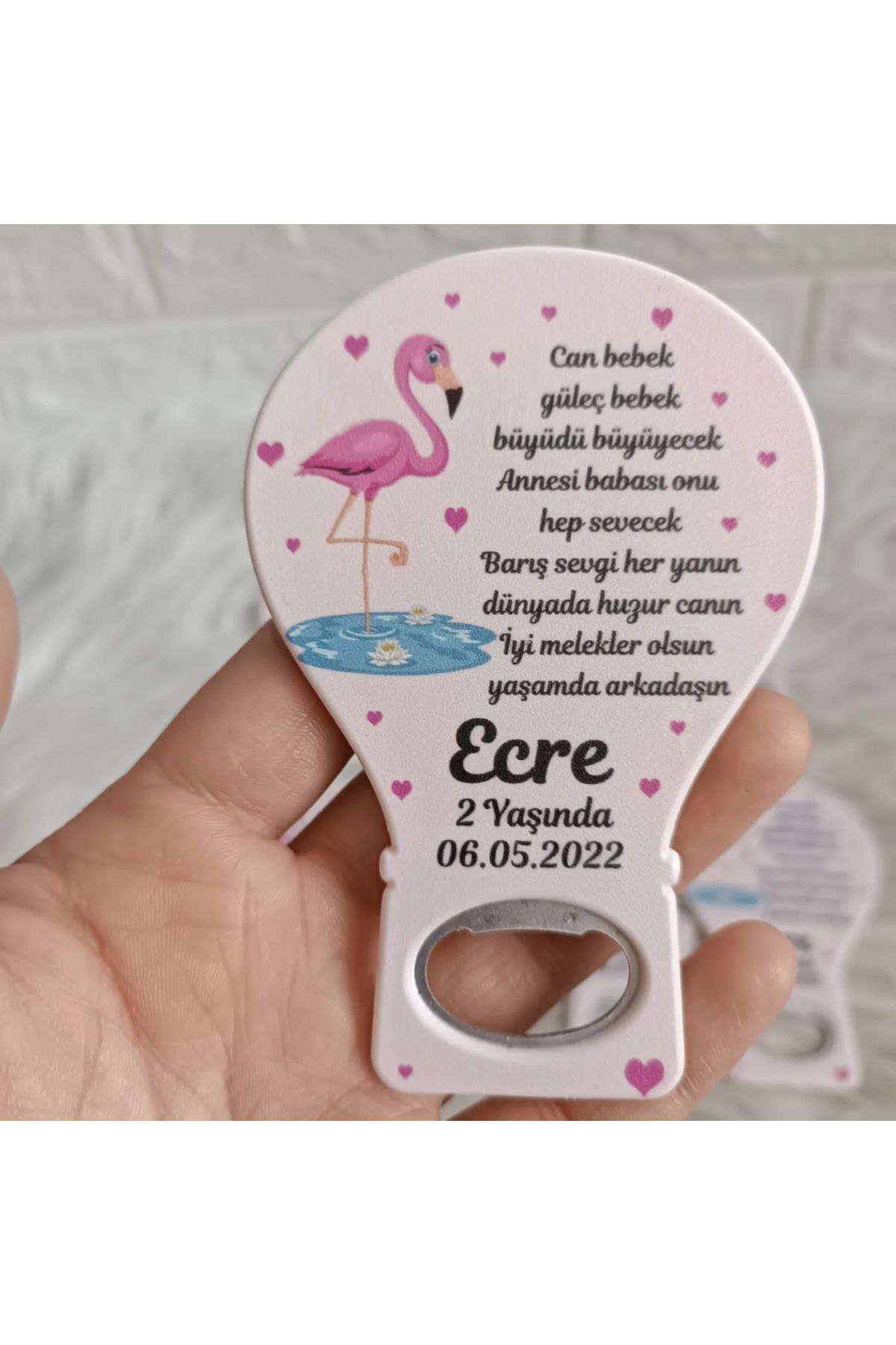 Doğrukan Hediyelik 25 adet flamingo konsept balon açacak yenidoğan doğum günü mevlüt magnet hediyelik