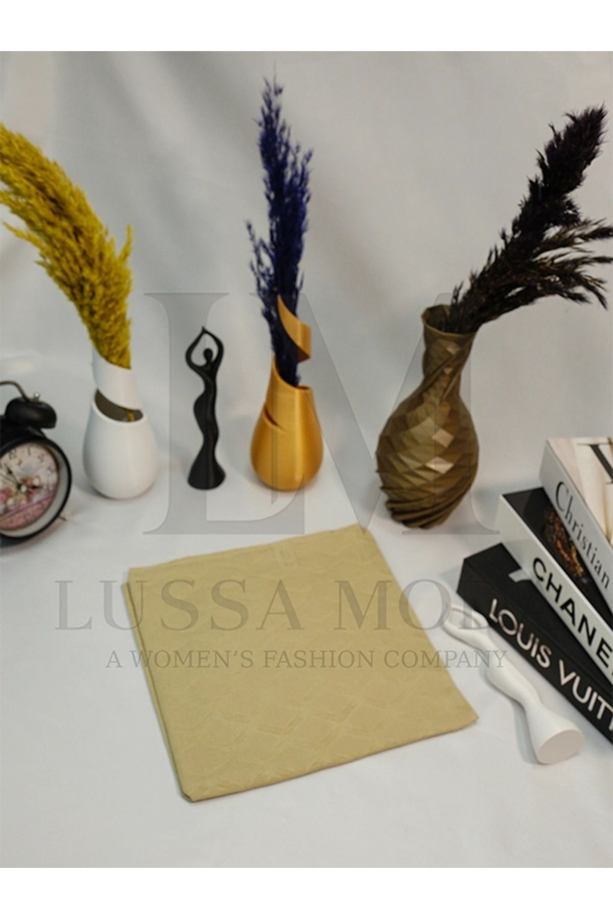 LUSSAMODA DESENLİ-BAMBU EŞARP