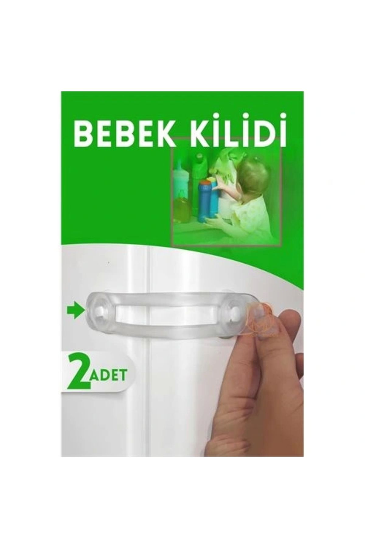 shopwave 2 Adet Çocuk Dolap ve Çekmece Kilidi