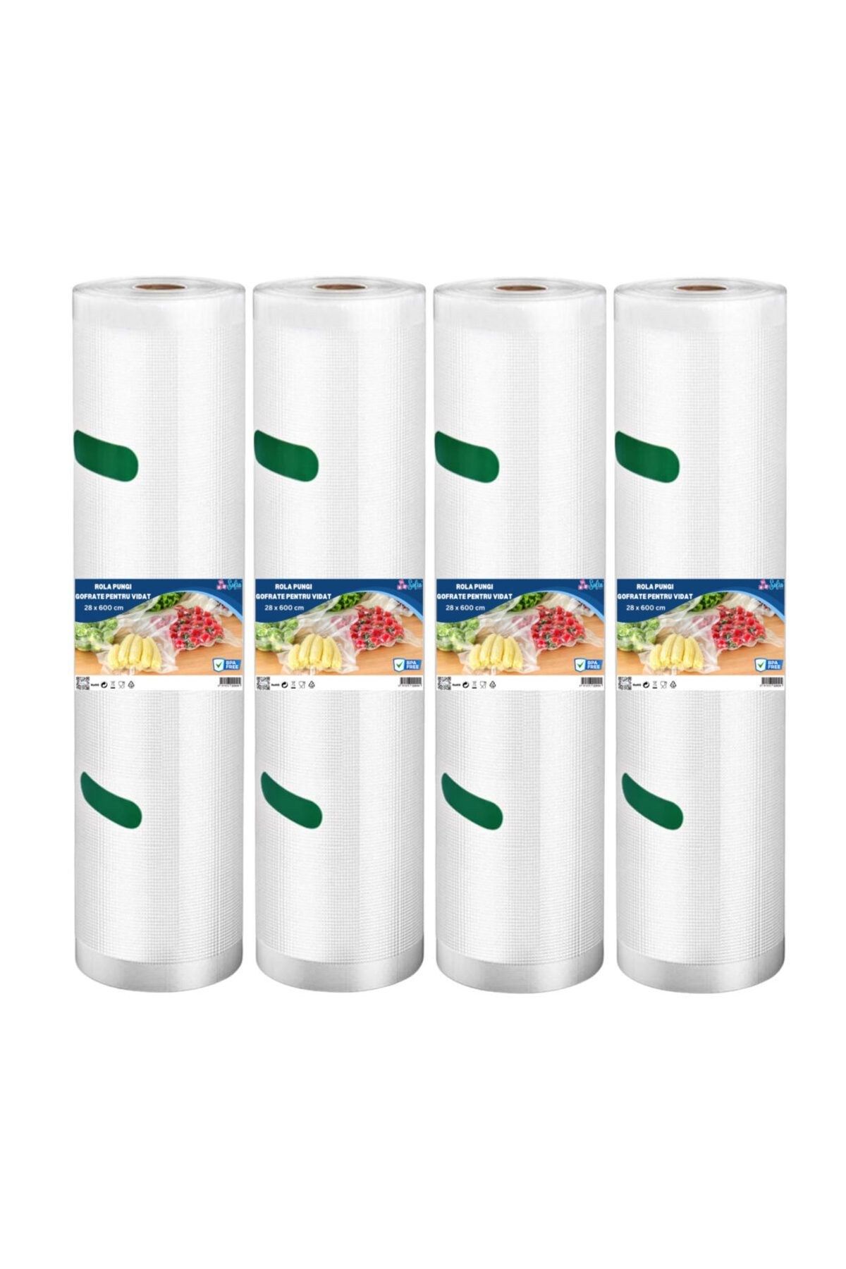 Sofia Concept Set 4 Role Pungi Vidat Gofrate Sofia Concept , 28 X 600 Cm, Durabile, Rezistente La Perforare - One Size