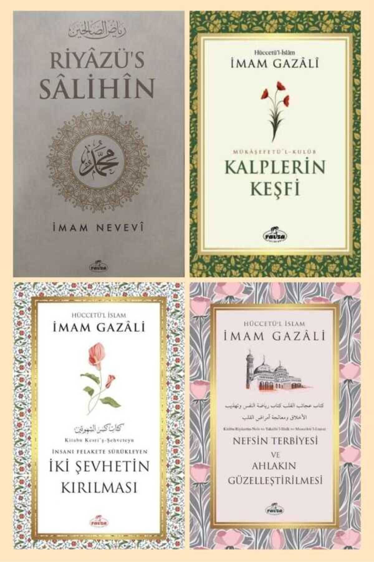Ravza Yayınları Riyazus Salihin Kalplerin Kesfi Iki Sehvet Nefsin Terbiyesi 4lü Set