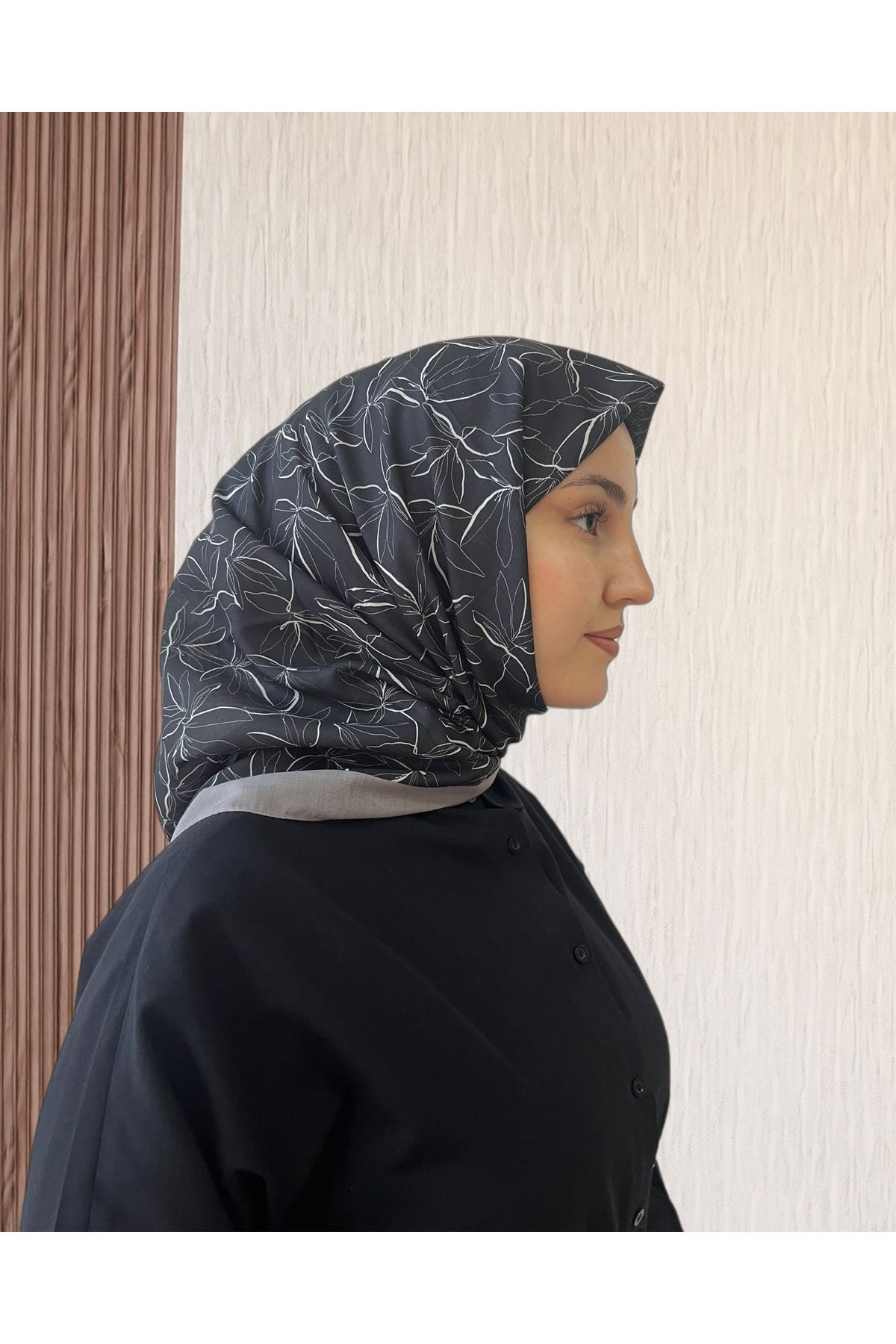 SarQa Scarft Çiçek Desen Eşarp