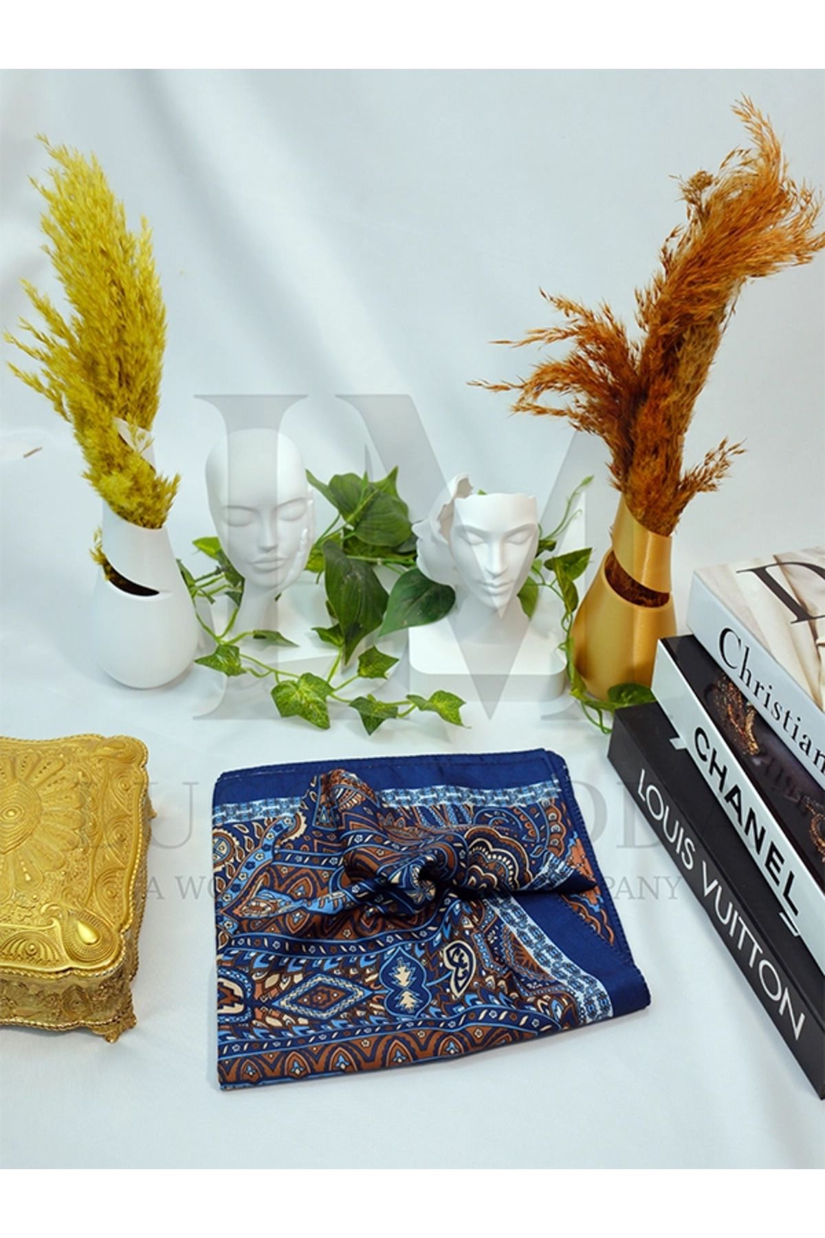 LUSSAMODA SOFT PAMUKLU DESENLİ EŞARP