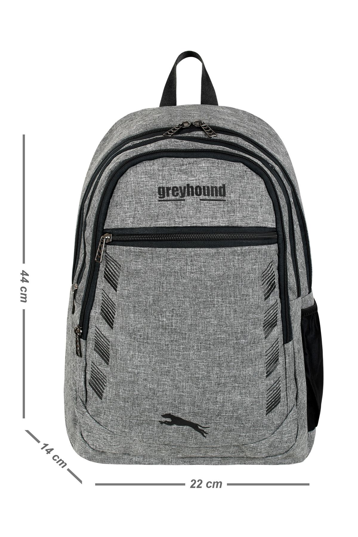 Bliss-Gray Linen Fabric Backpack Suitable for Daily and School Use, Lightweight and Large Volume Unisex Bag 3
