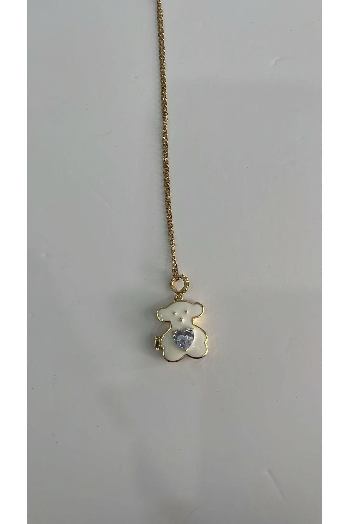 MirasAtelier Beyaz Ayıcık Model Açılabilir