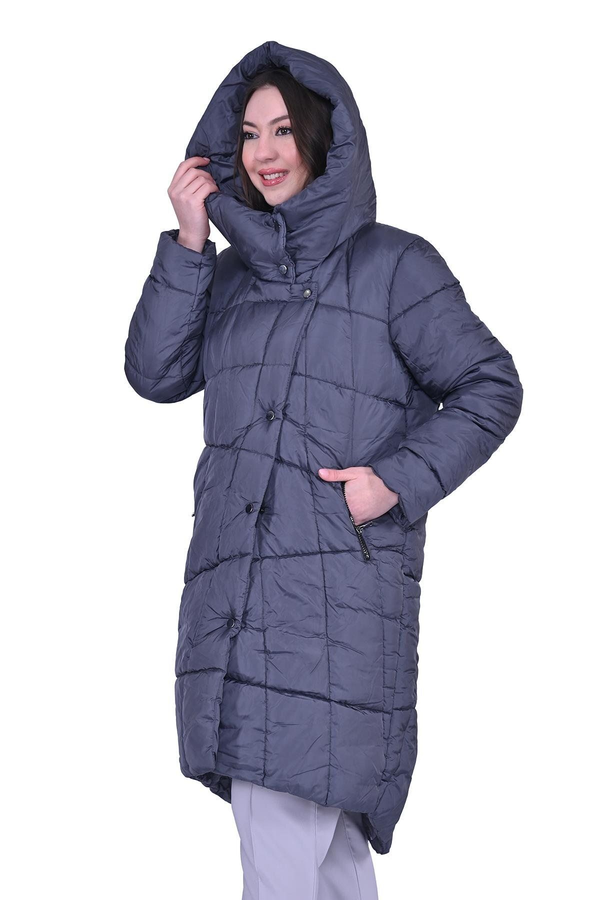 Invee-Puffer Jacket Gray 1