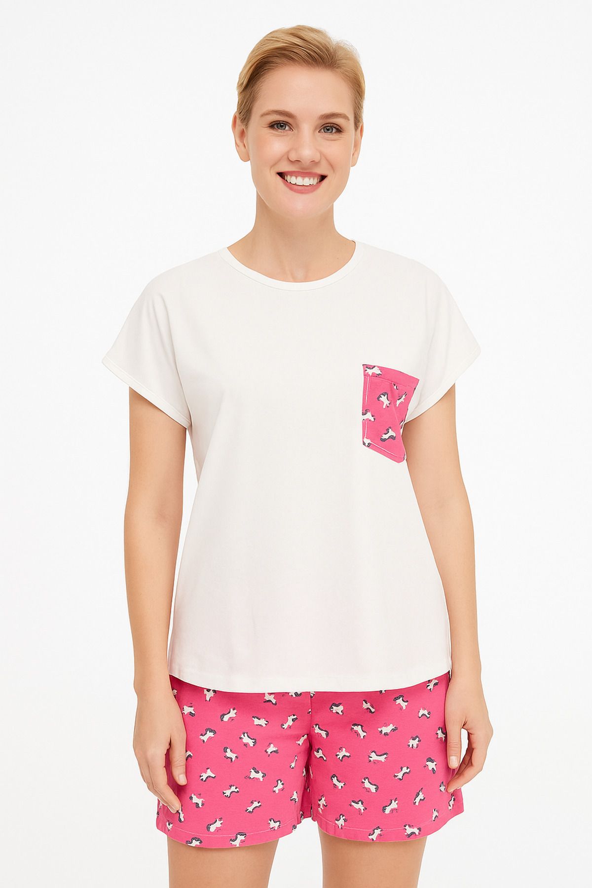 İpek Tekstil %100 Pamuk Kadın Penye Pijama