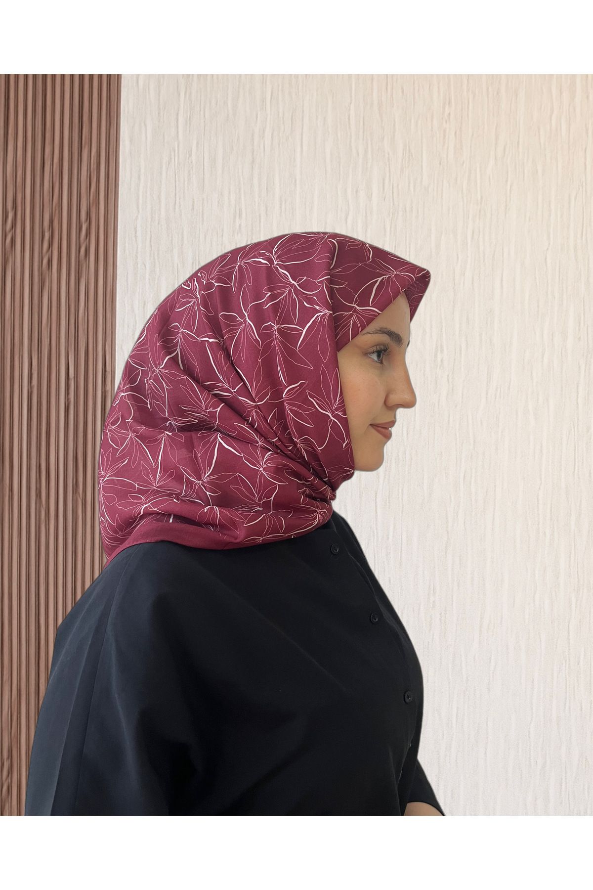 SarQa Scarft Çiçek Desen Eşarp