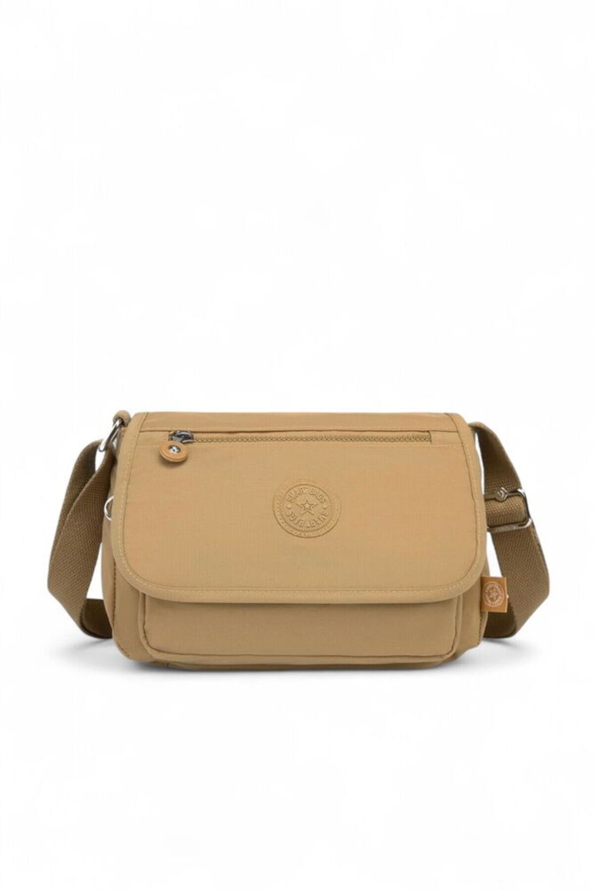 SMART BAGS Krinkıl Camel Kadın Çapraz Askılı Çanta SMB 1148