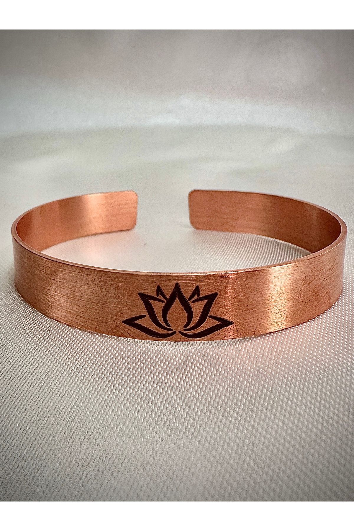 Bakırhane Tasarım %100 Bakır Bileklik Lotus Model