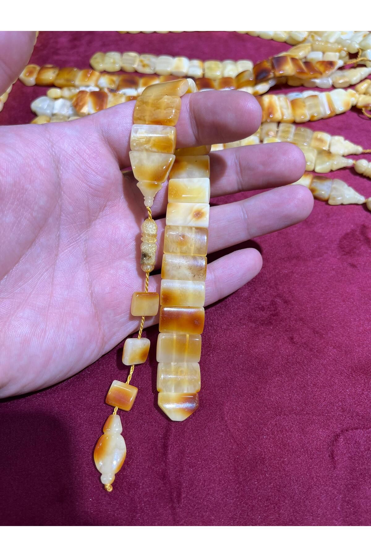 TTS TÜRK TESBİH SANATI 19Gr Damla Kehribarı Zaza Tesbih