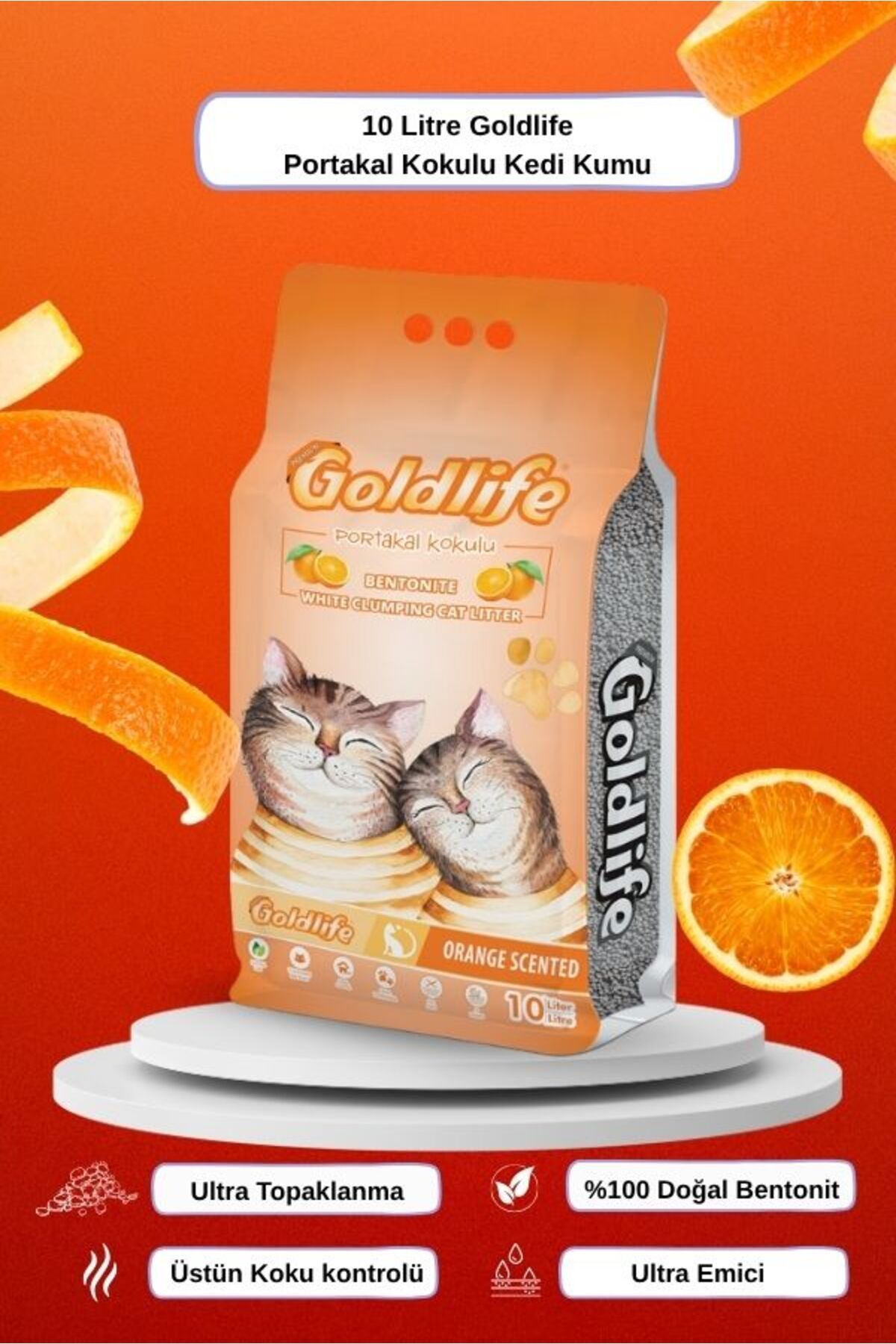 Goldlife Portakal Kokulu İnce Taneli 10 LT
