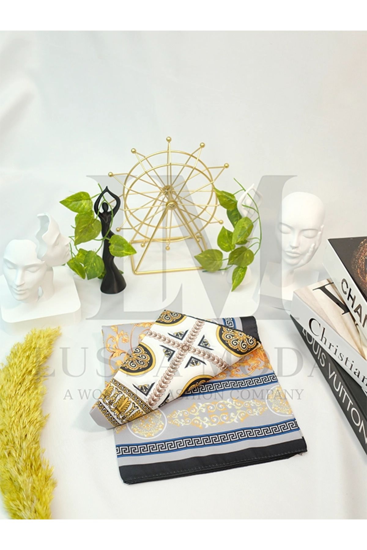 LUSSAMODA V DESEN İTHAL TWİLL EŞARP