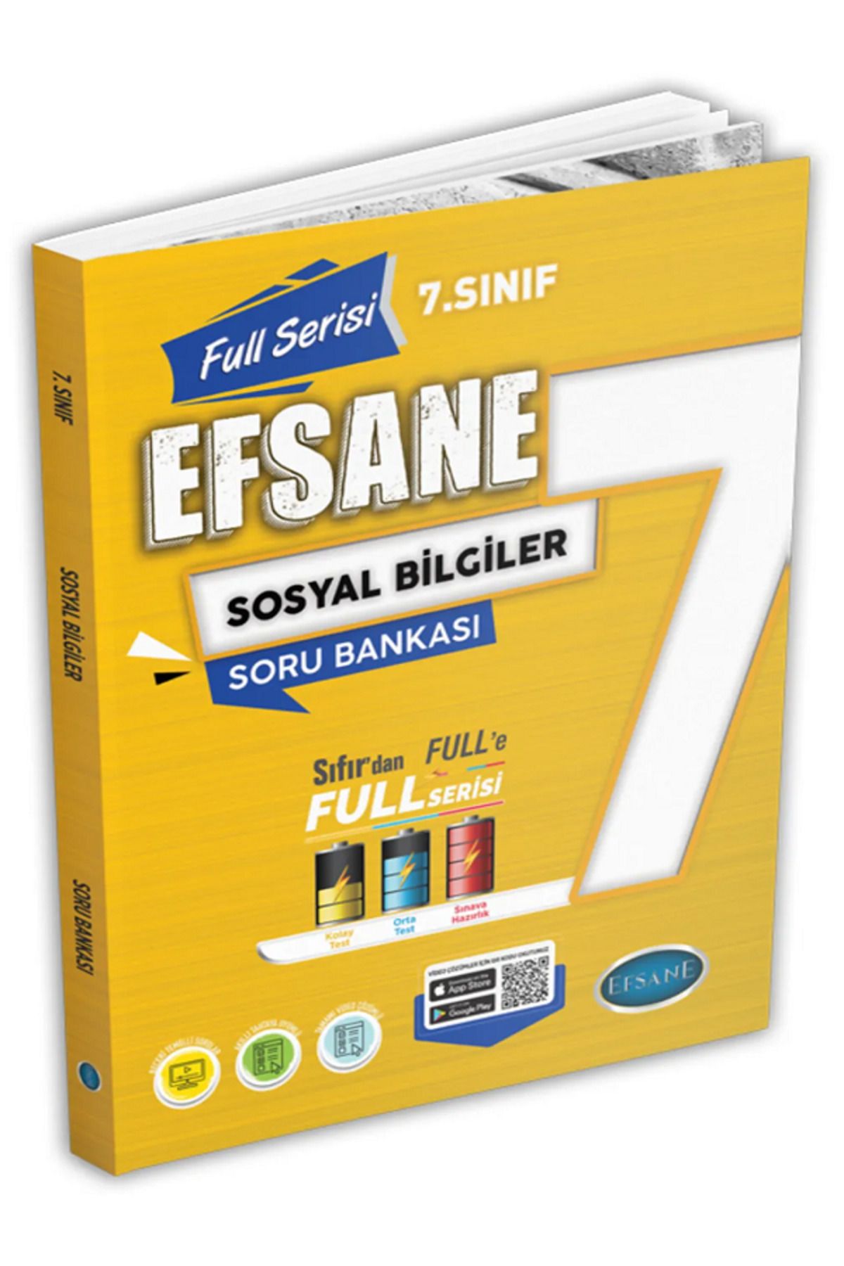 Evrensel İletişim Yayınları 7.Sınıf Efsane FULL Serisi Sosyal Bilgiler Soru Bankası / Sıfır'dan Full'e / Video Çözümlü