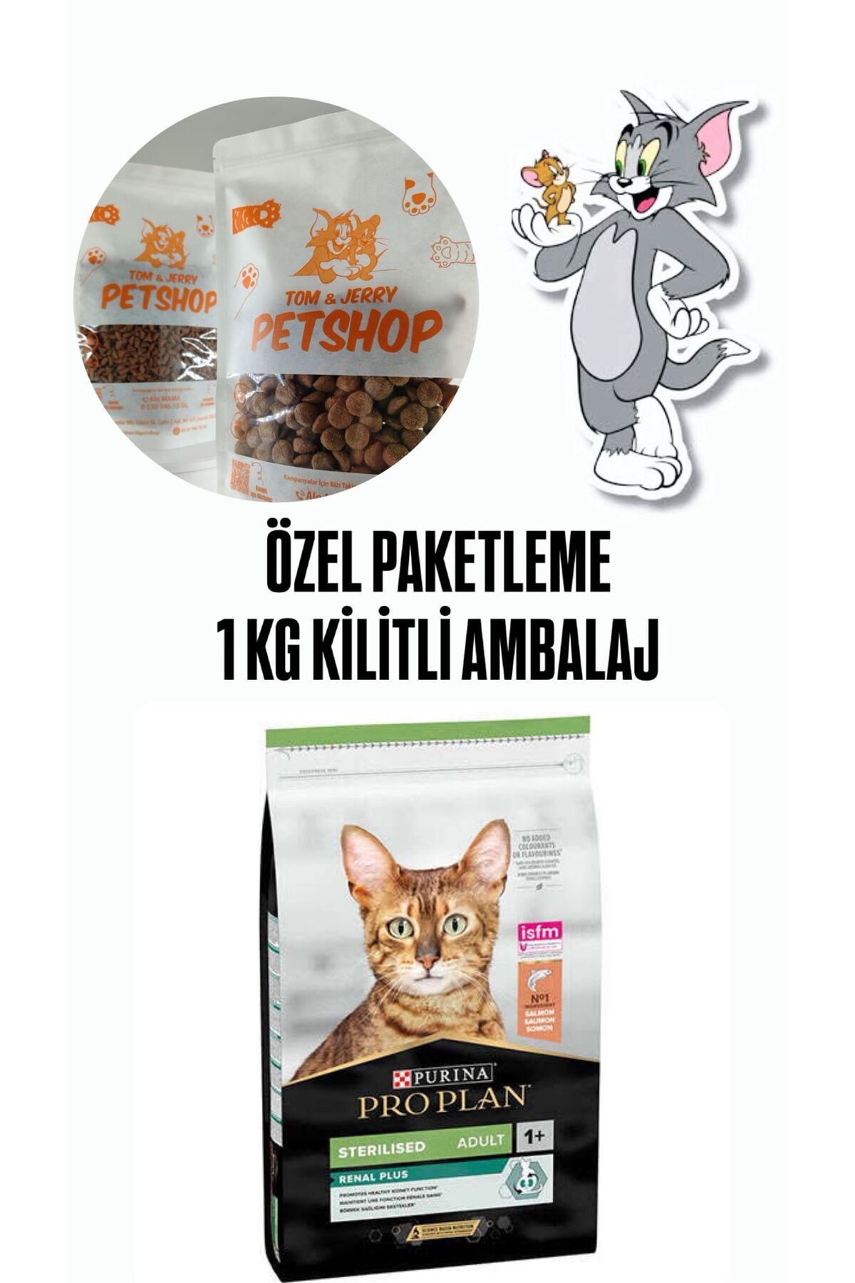 Pro Plan Proplan Somonlu Kısırlaştırılmış Kedi Maması 1 Kg DOYPACK (ÖZEL AMBALAJ)