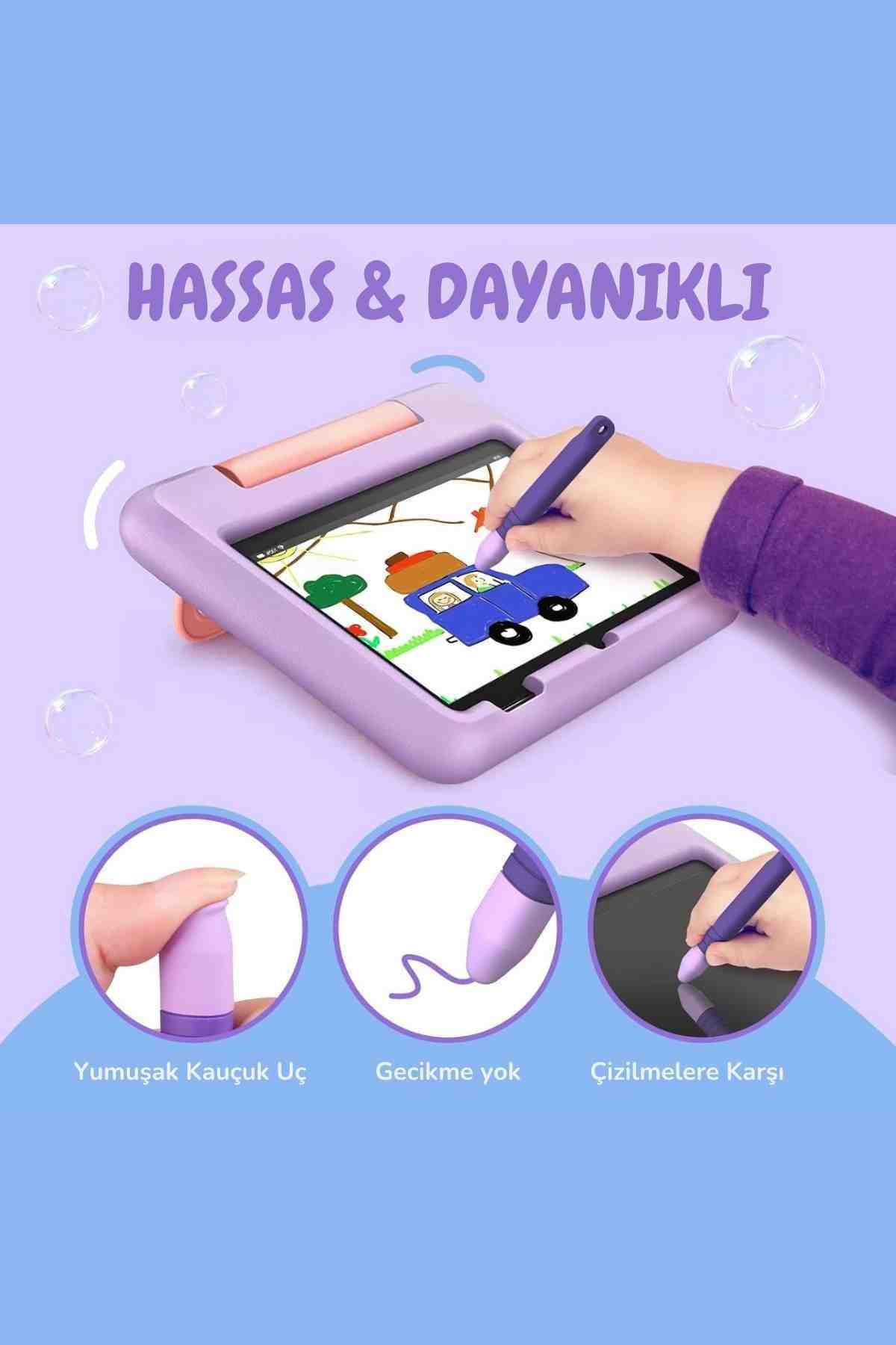 Fuchsia-Universal Child Friendly Soft Screen Stylus Compatible with All Capacitive Touch Screens 4