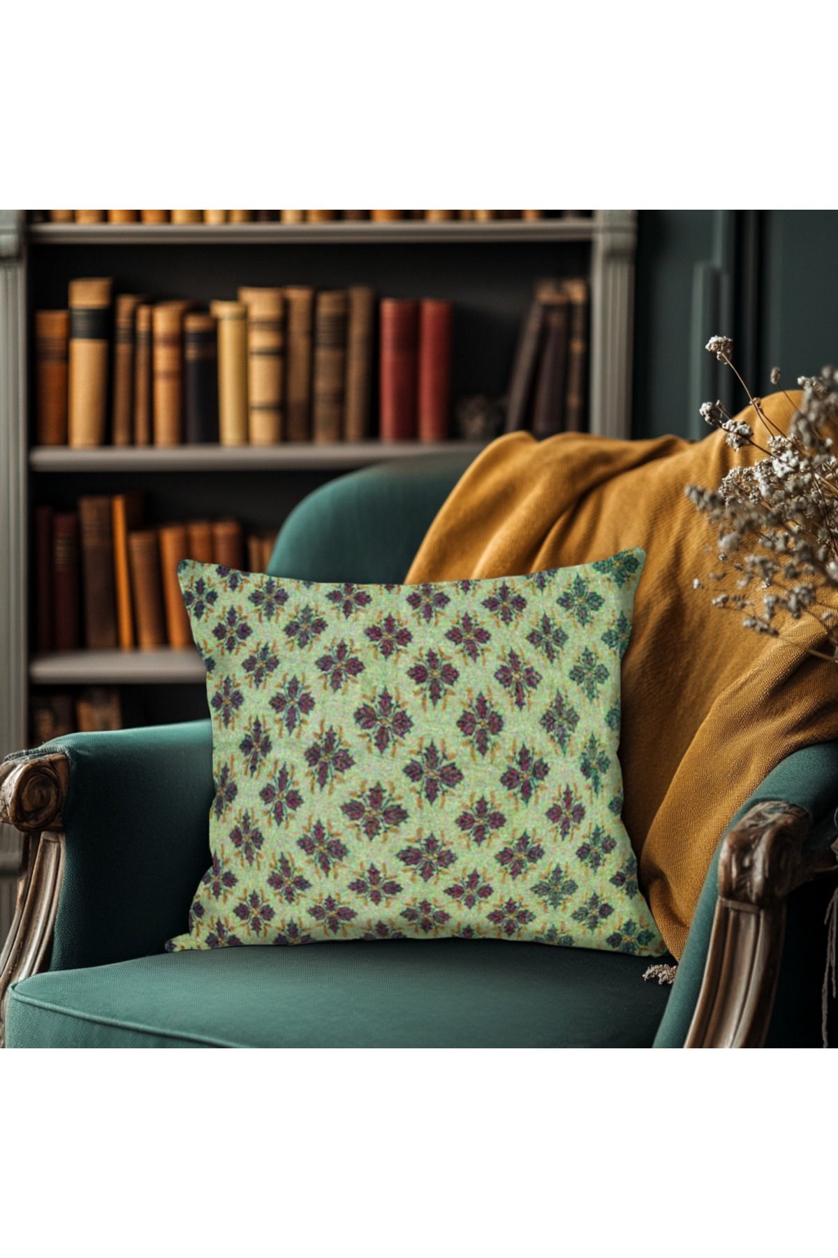 TURKISHRUG KINGDOM Geleneksel Desenli Kırlent – Kilim Motifli