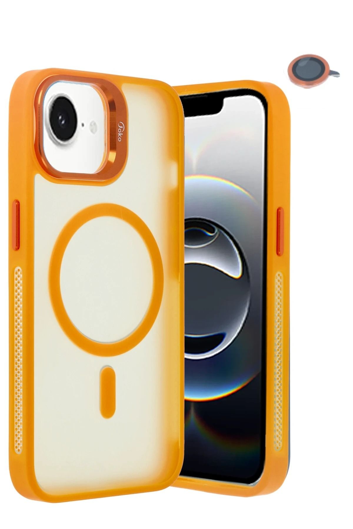 NANOSPACE Apple iPhone 16E İle Uyumlu Flet Lens Magsafe Kapak