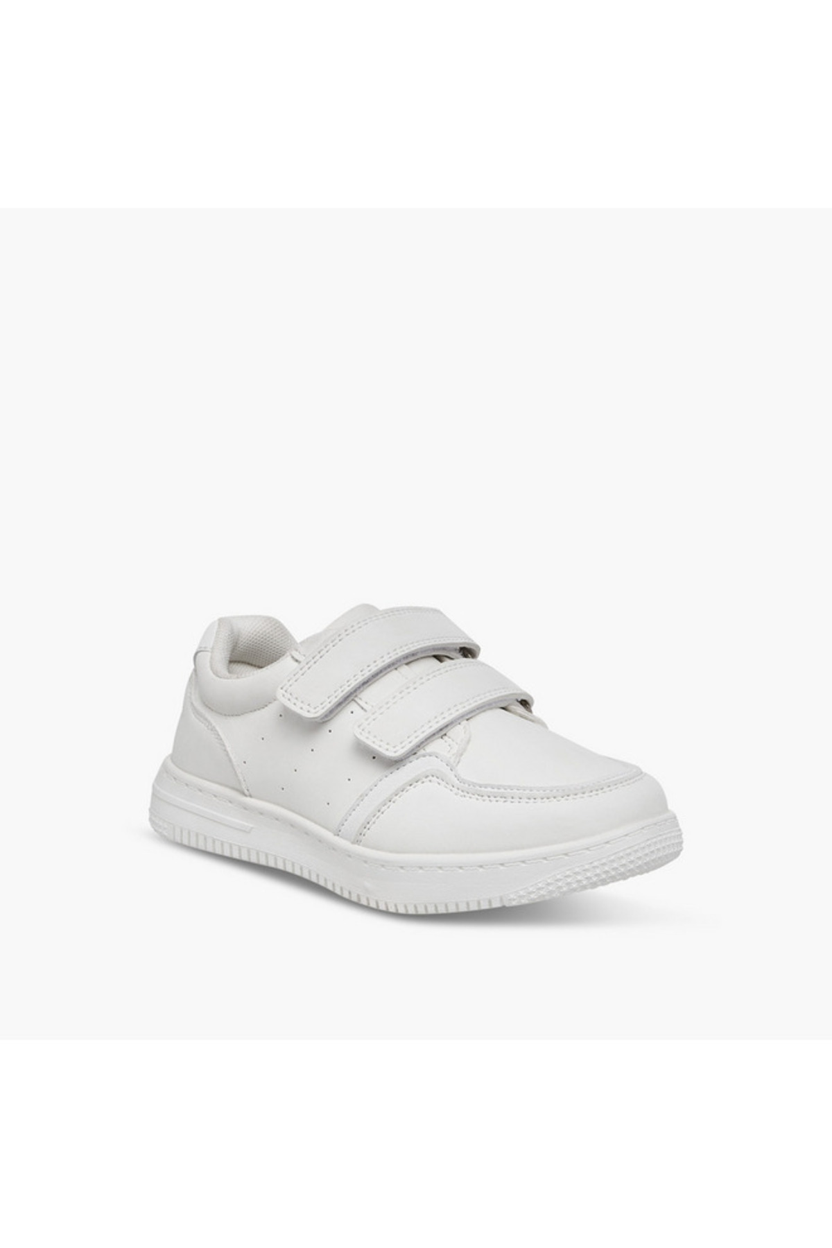 LBL by Shoexpress-Panelled School Shoes with Hook and Loop Closure 2