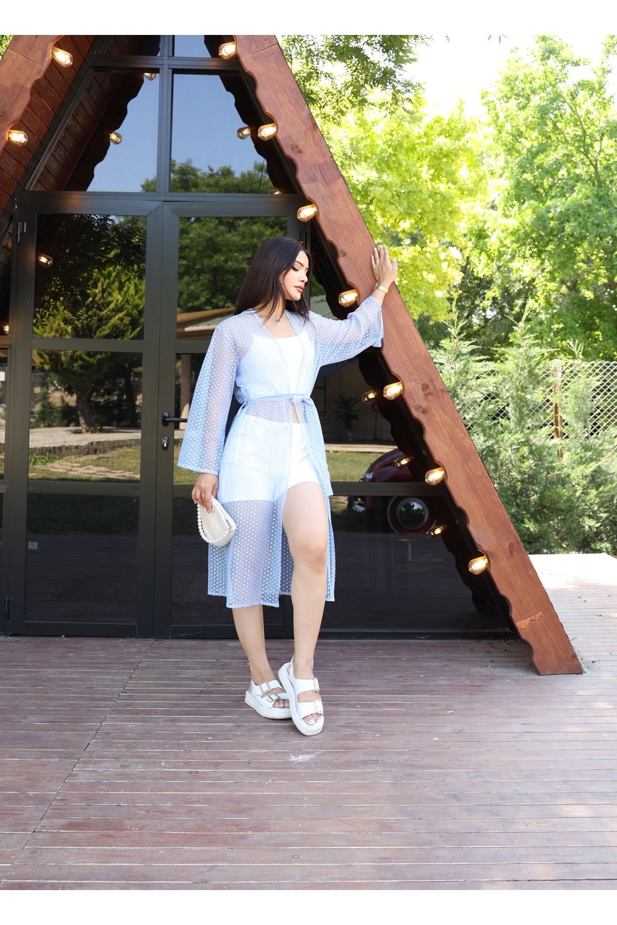SahraAfra Kadın Uzun Kimono