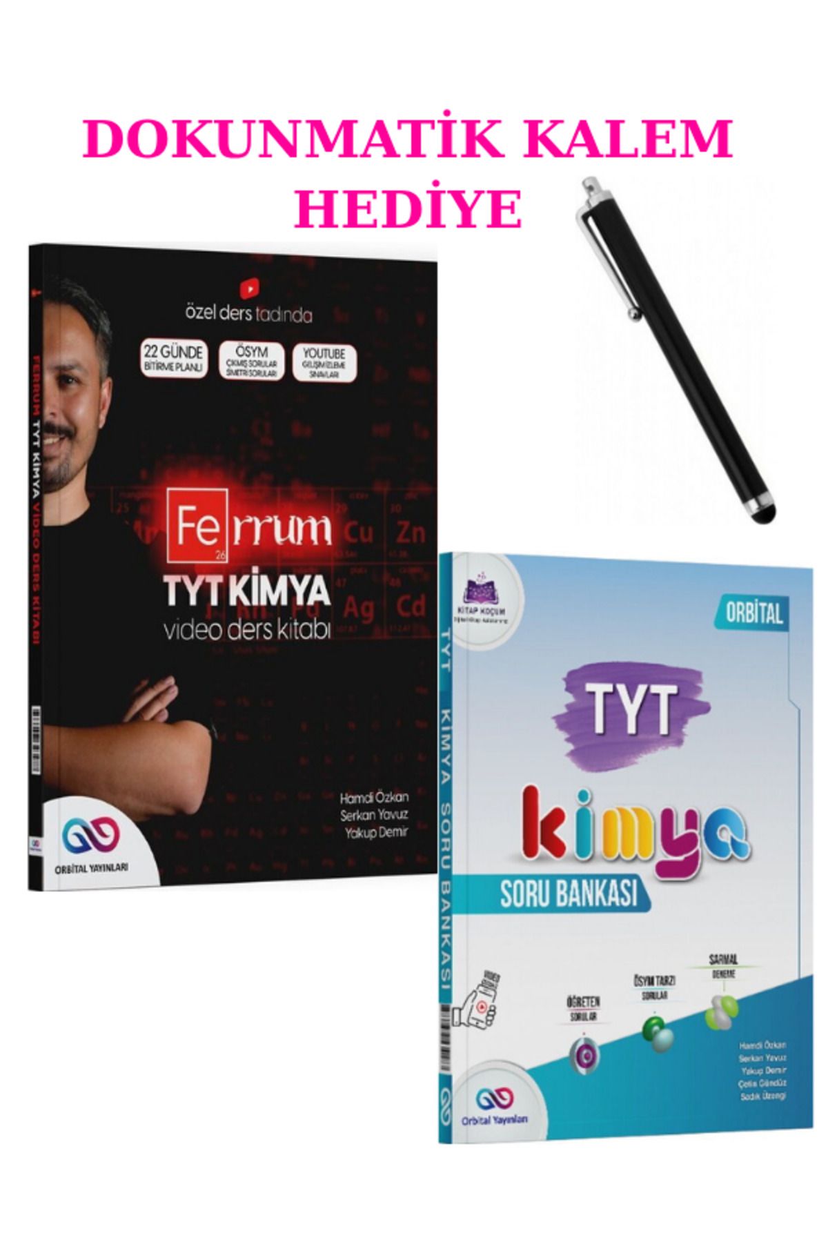 Marsis Yayınları Orbital Yayınları TYT Kimya Ferrum Video Ders Kitabı + Kimya Soru Bankası +DOKUNMATİK KALEM