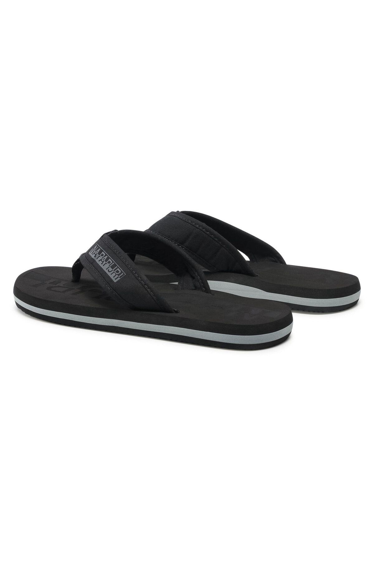 Napapijri-Men's Flip-Flops black NAPAPIJRI-NP0A4FTT S1ELM01/COT BLACK 2
