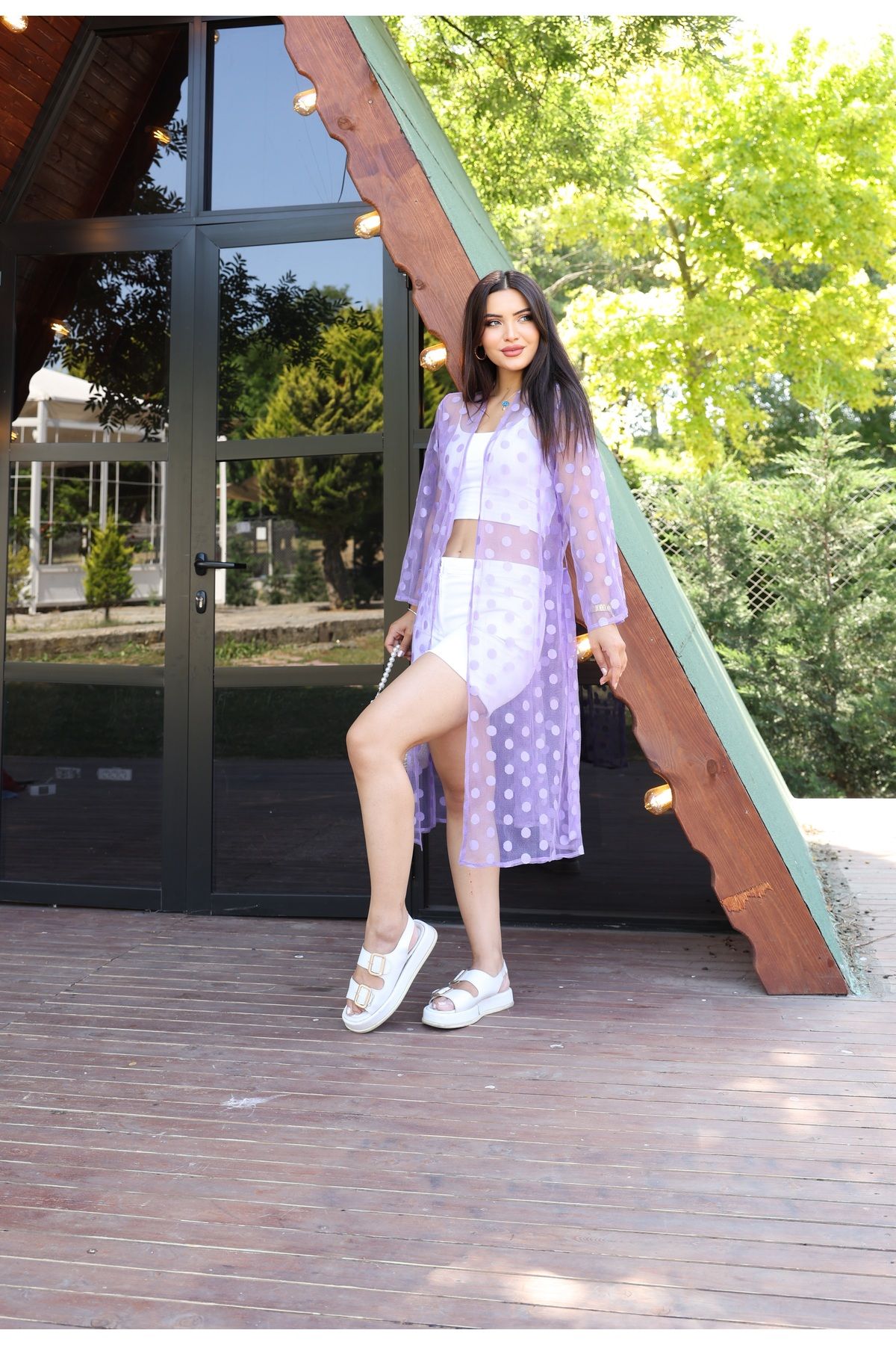 SahraAfra Kadın Uzun Kimono