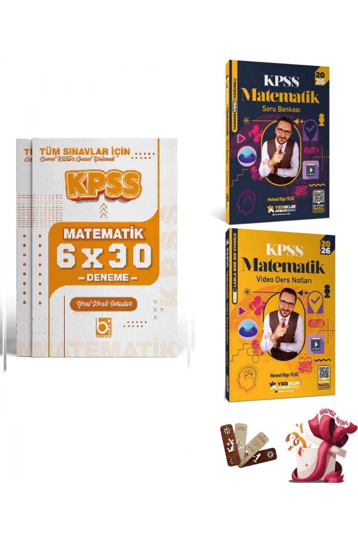 Bi bigelio 2026 KPSS Atölye Serisi Genel Yetenek Matematik 3lü Set Yediiklim ve Bigelio Yayıncılık