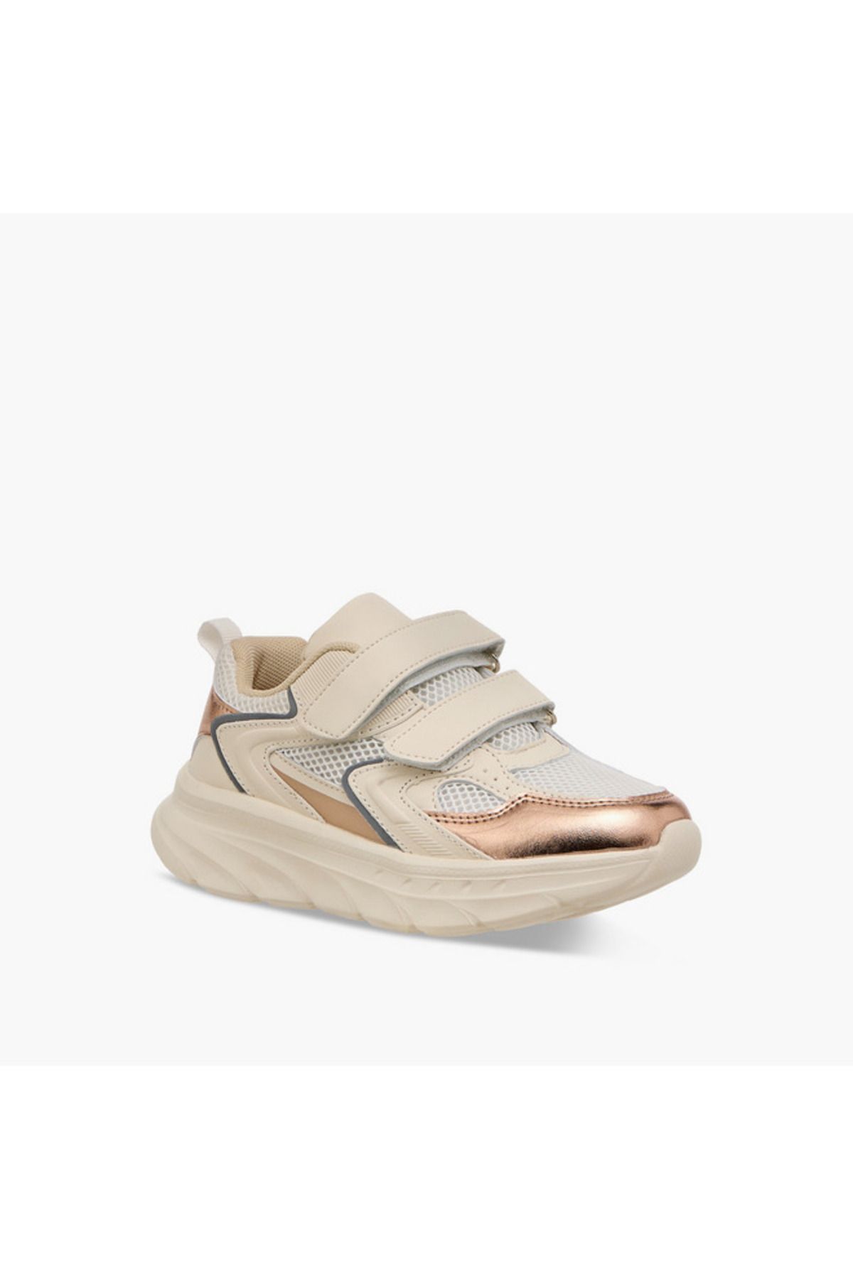 Flora Bella by Shoexpress-Flora Bella Panelled Sneakers with Hook and Loop Closure 2