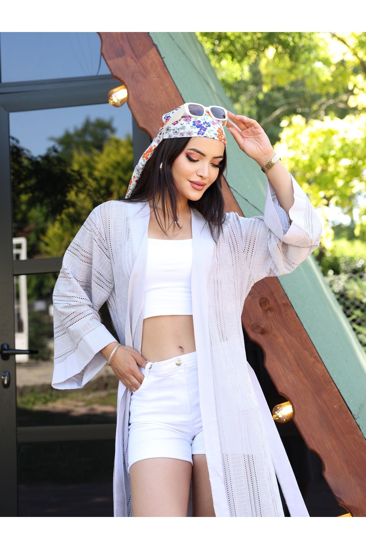 SahraAfra Kadın Uzun Kimono