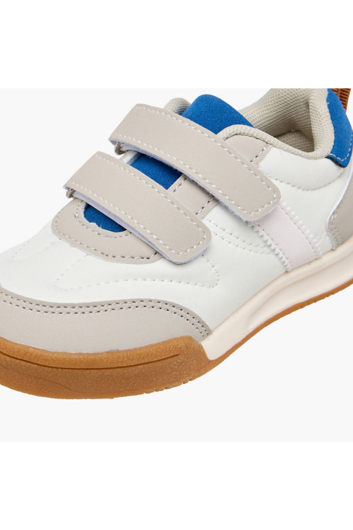 LBL by Shoexpress-Panelled Sneakers with Hook and Loop Closure 4